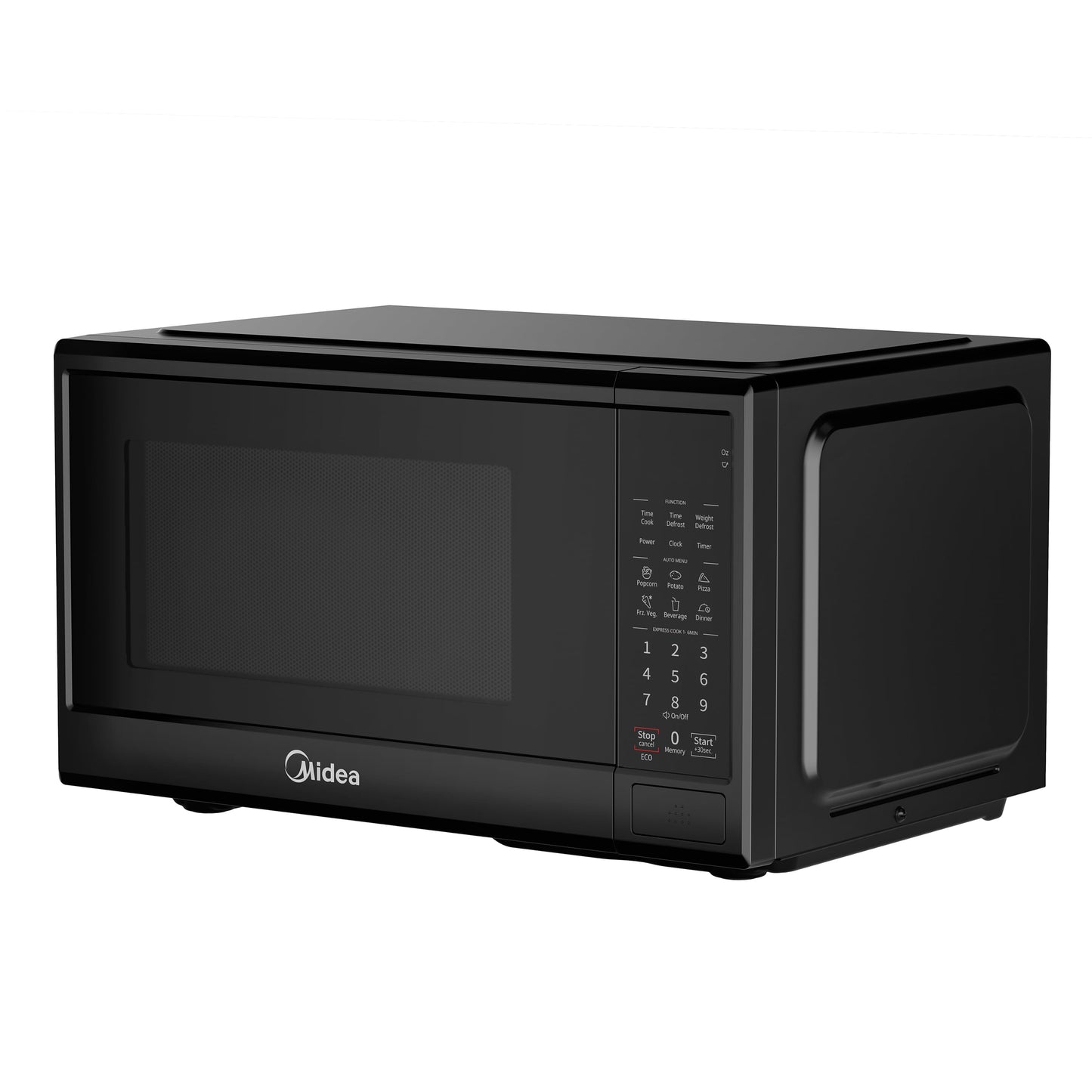 Midea 0.9 Cu. Ft. Countertop Microwave Oven, 6 Auto Programs, 10 Power Level, Black, EM9P022CVPMB