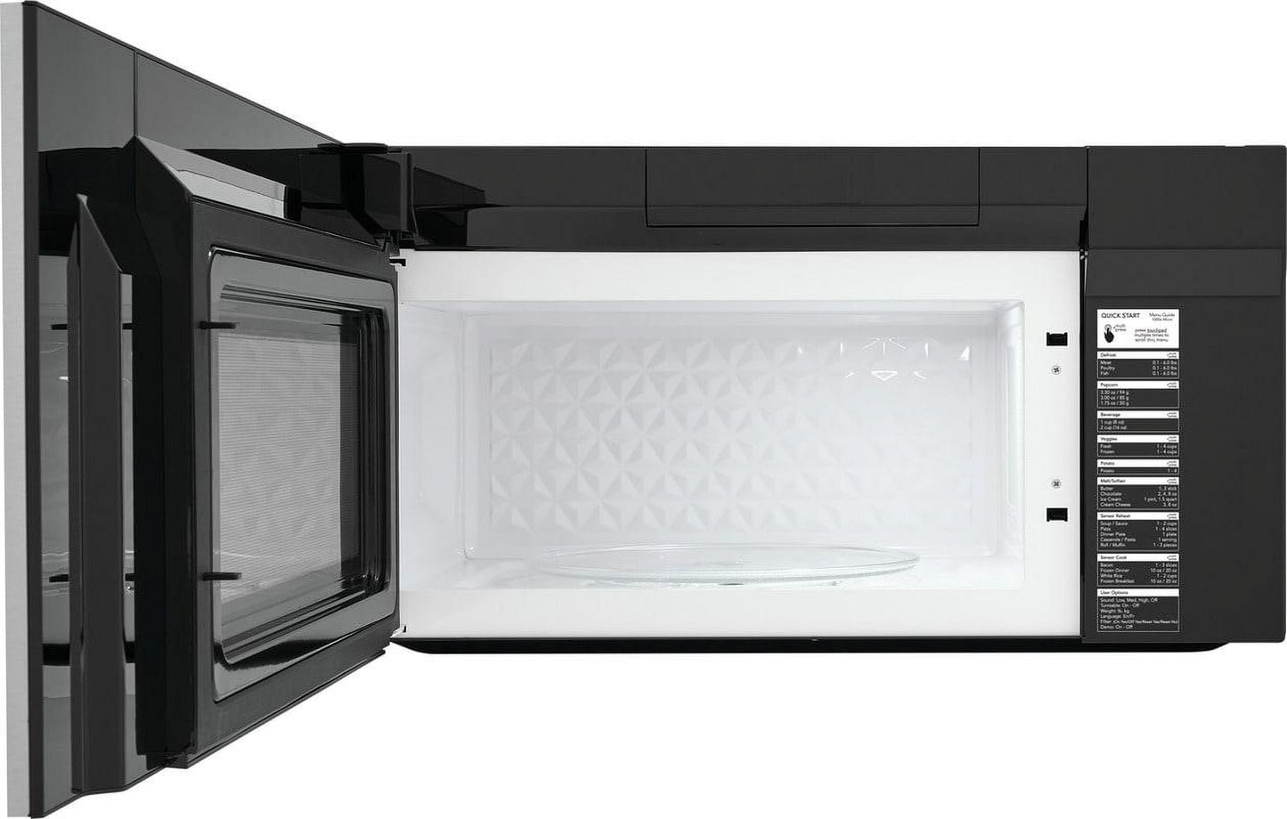 Frigidaire 1.9 Cu Ft 29.90 in Over The Range Microwave Ovens in Black Stainless Steel
