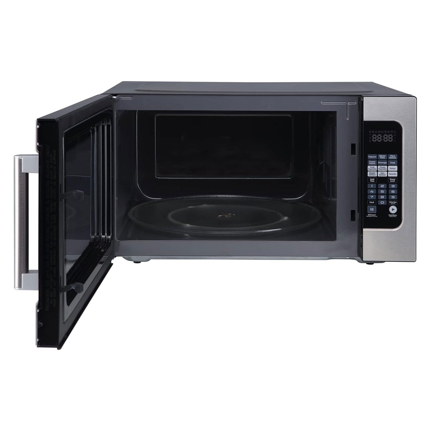 Magic Chef 2.2 cu ft Countertop Microwave Ovens in Silver Stainless Steel