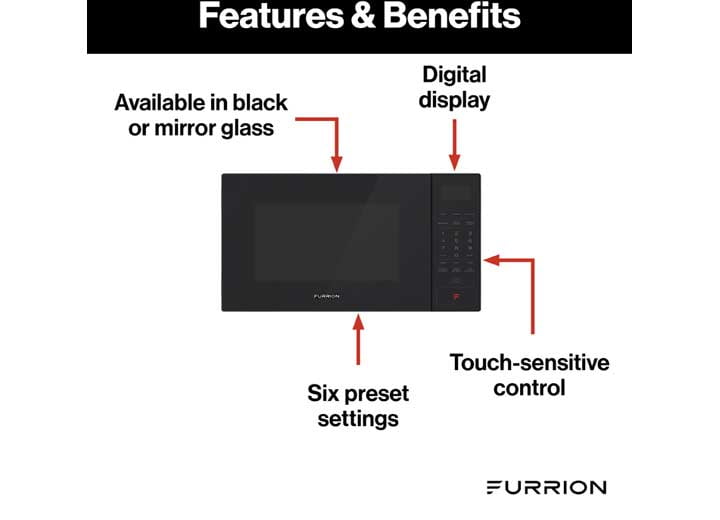 0.9 cu ft Microwave - OTR Black