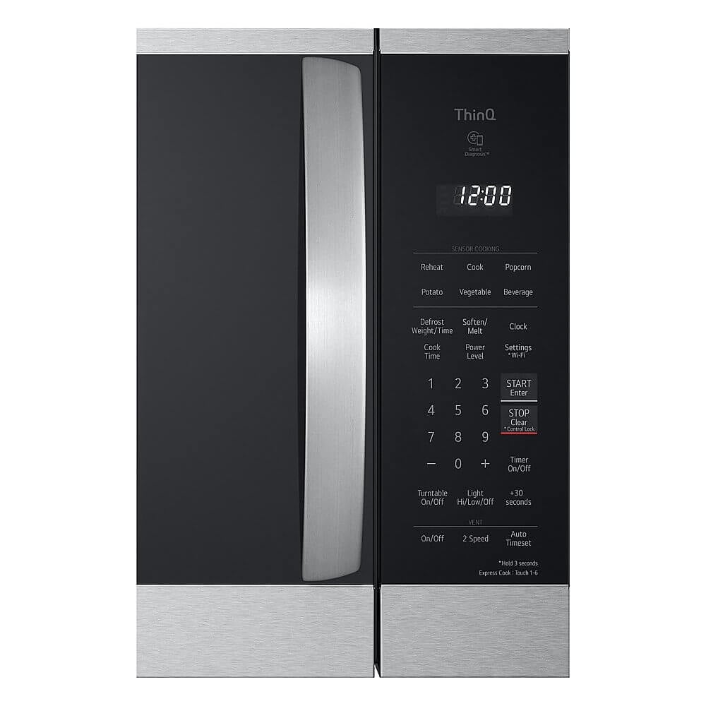 LG 1.8 cu ft 47.60 lb Over-the-Range Microwave Oven, Stainless Finish