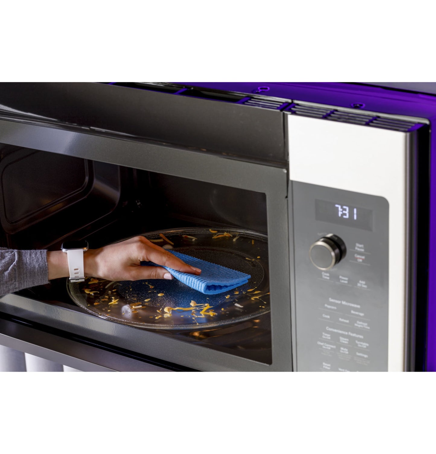 GE Profile 2.2 Cu. Ft. Over-the-Range Sensor Microwave Oven, Stainless Steel