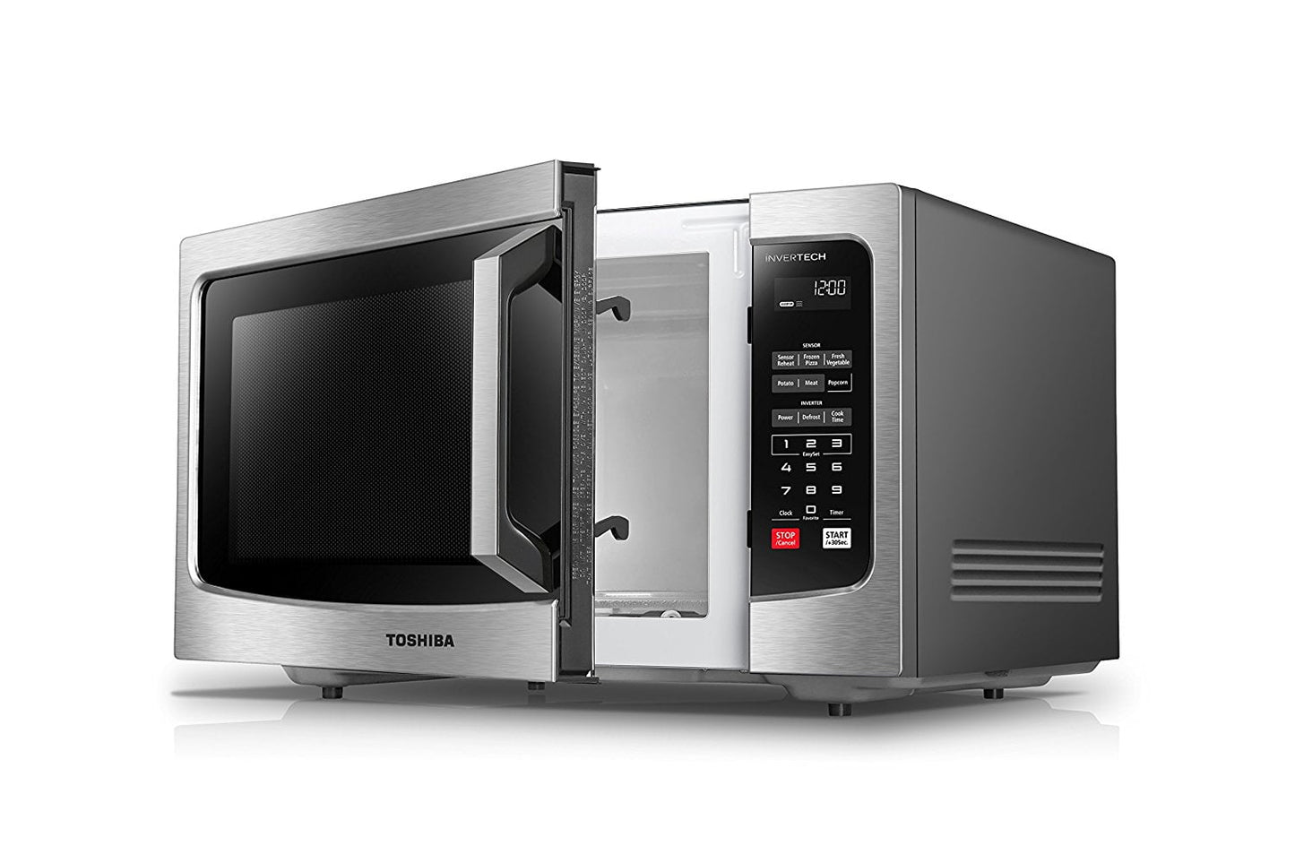 Toshiba MLEM16PST 1.6 Cu. Ft. Microwave with Inverter Technology, Stainless Steel