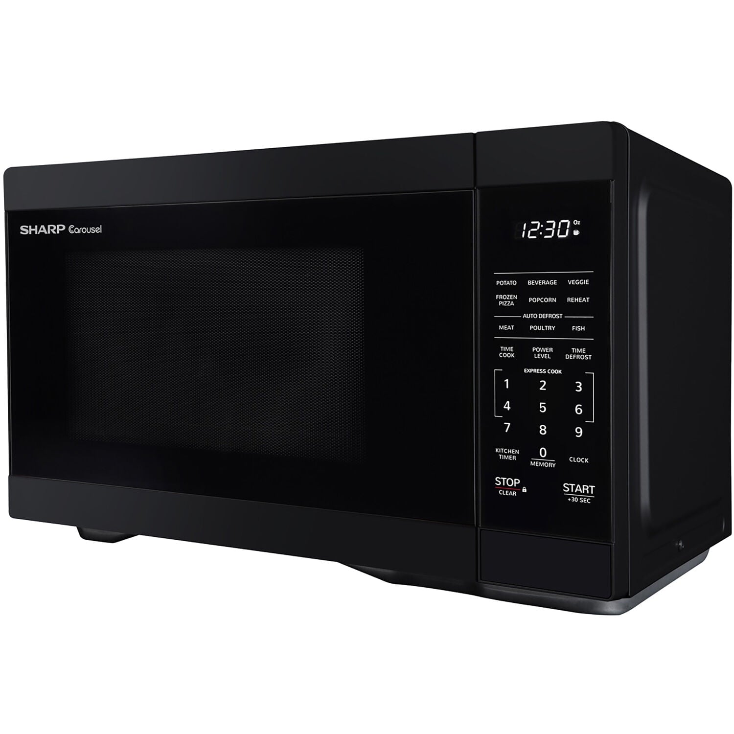 Sharp 1.1-Cu. Ft. Countertop Microwave Oven in Black