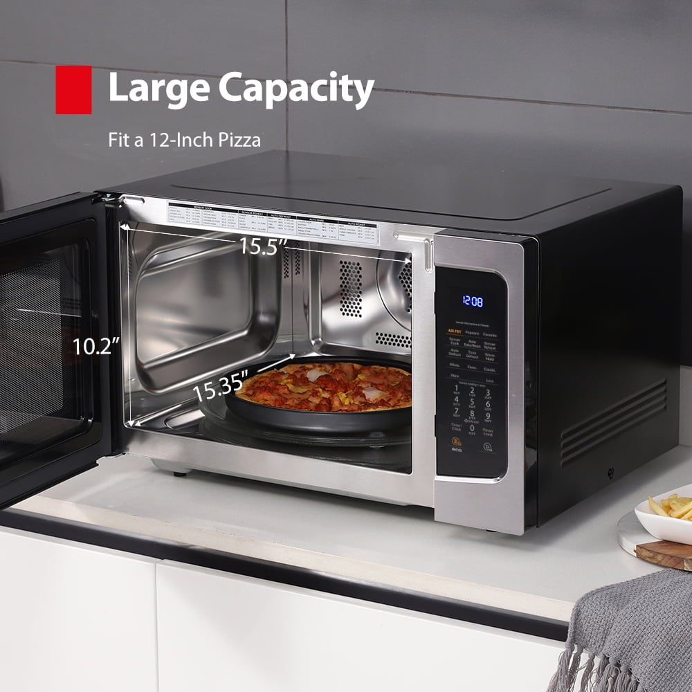 TOSHIBA 4-in-1, 1.5 cu. ft., Countertop Microwave Oven, Smart Sensor, 1000 Watts, ML-EC42P(SS), Stainless Steel