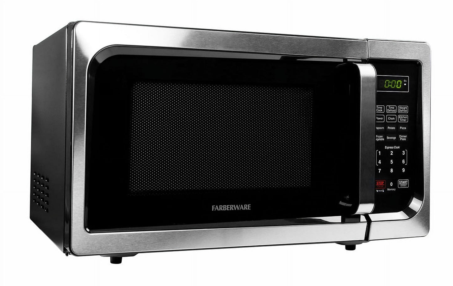 Farberware Classic 0.9 Cu. Ft 900-Watt Microwave Oven, Stainless Steel