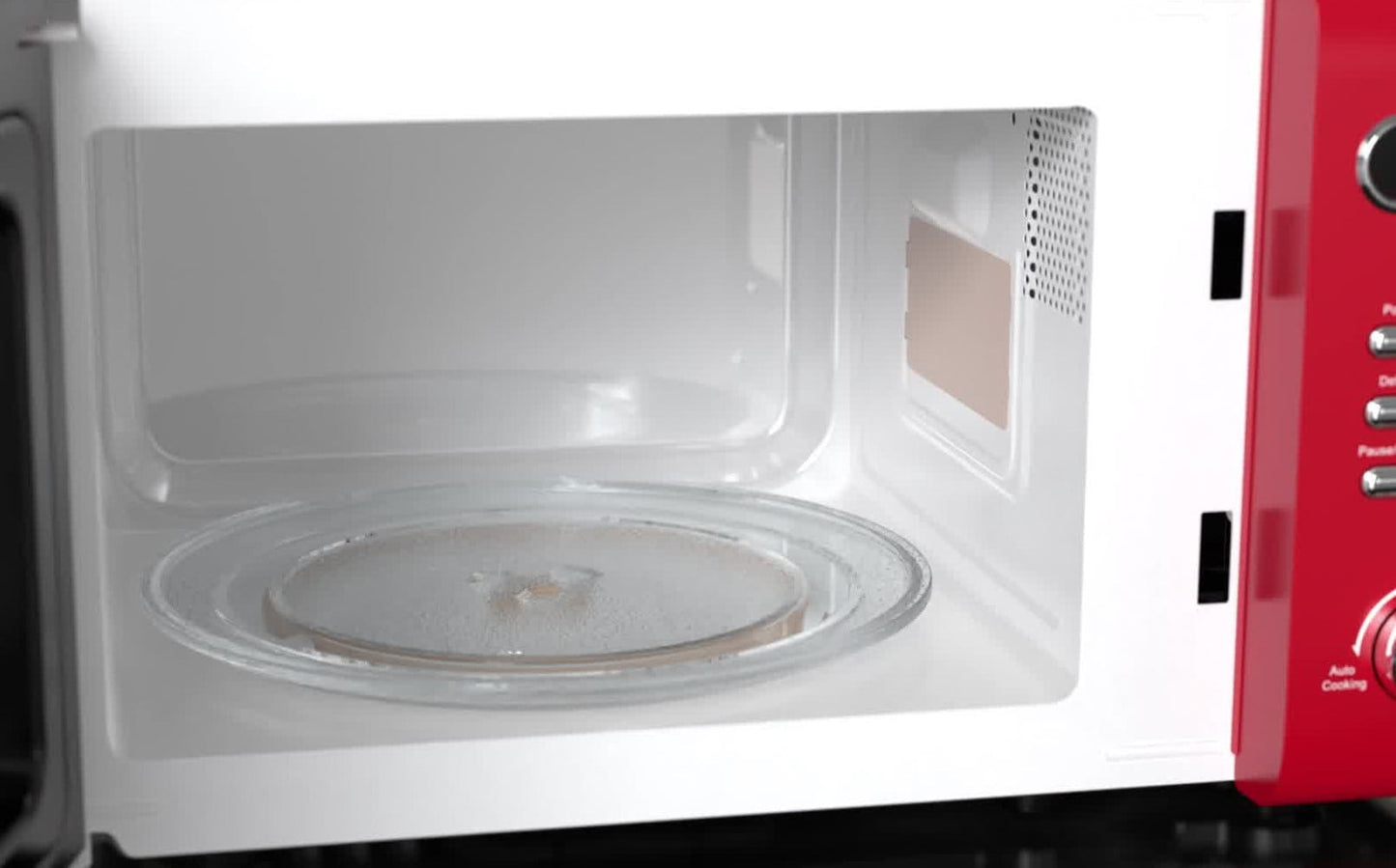 Emerson 0.7 Cu Ft, 700W Red Retro Countertop Microwave Oven, MWR7020RD