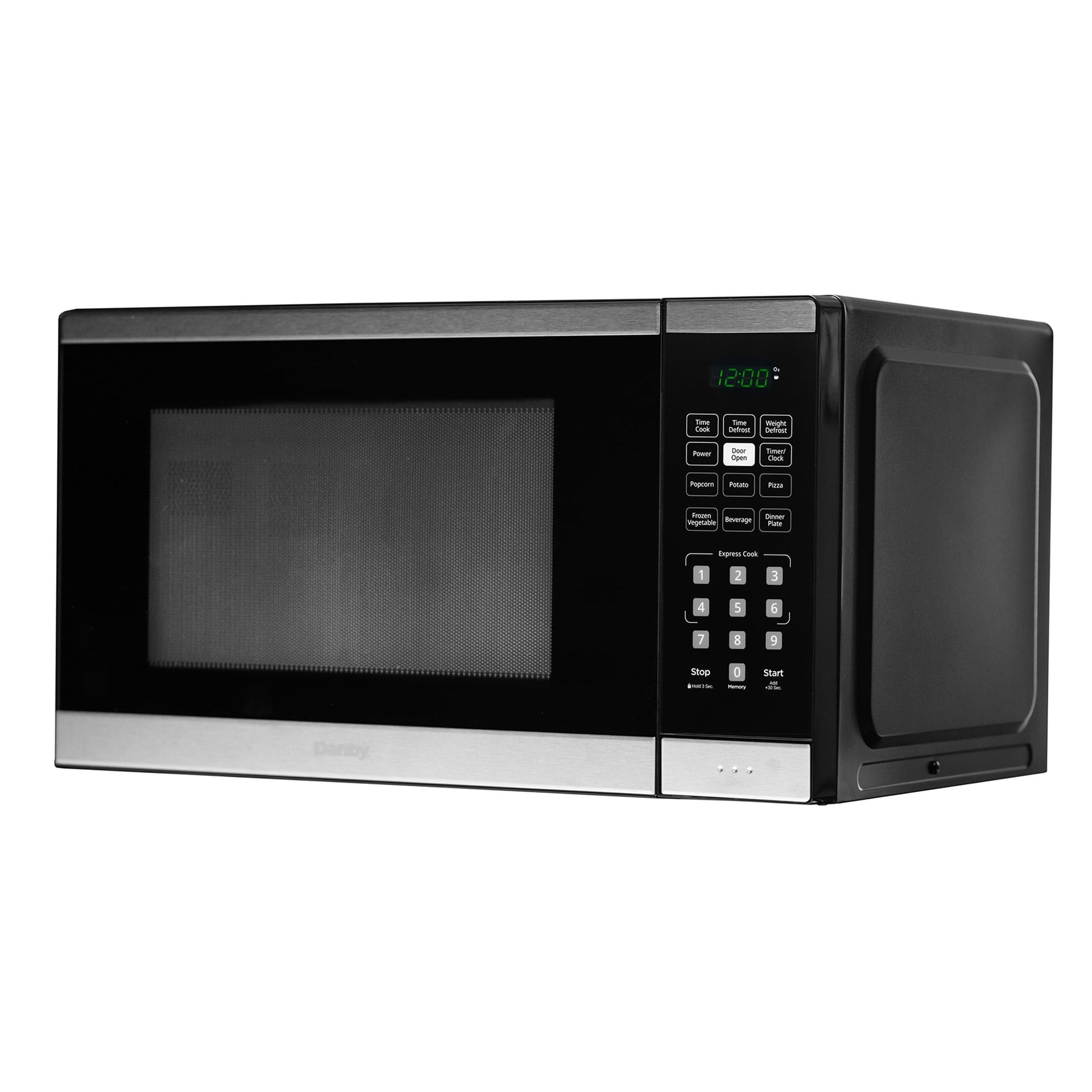 Danby 1.1 cu. ft. Countertop Microwave in Black and Stainless Steel (DBMW1126BBS)