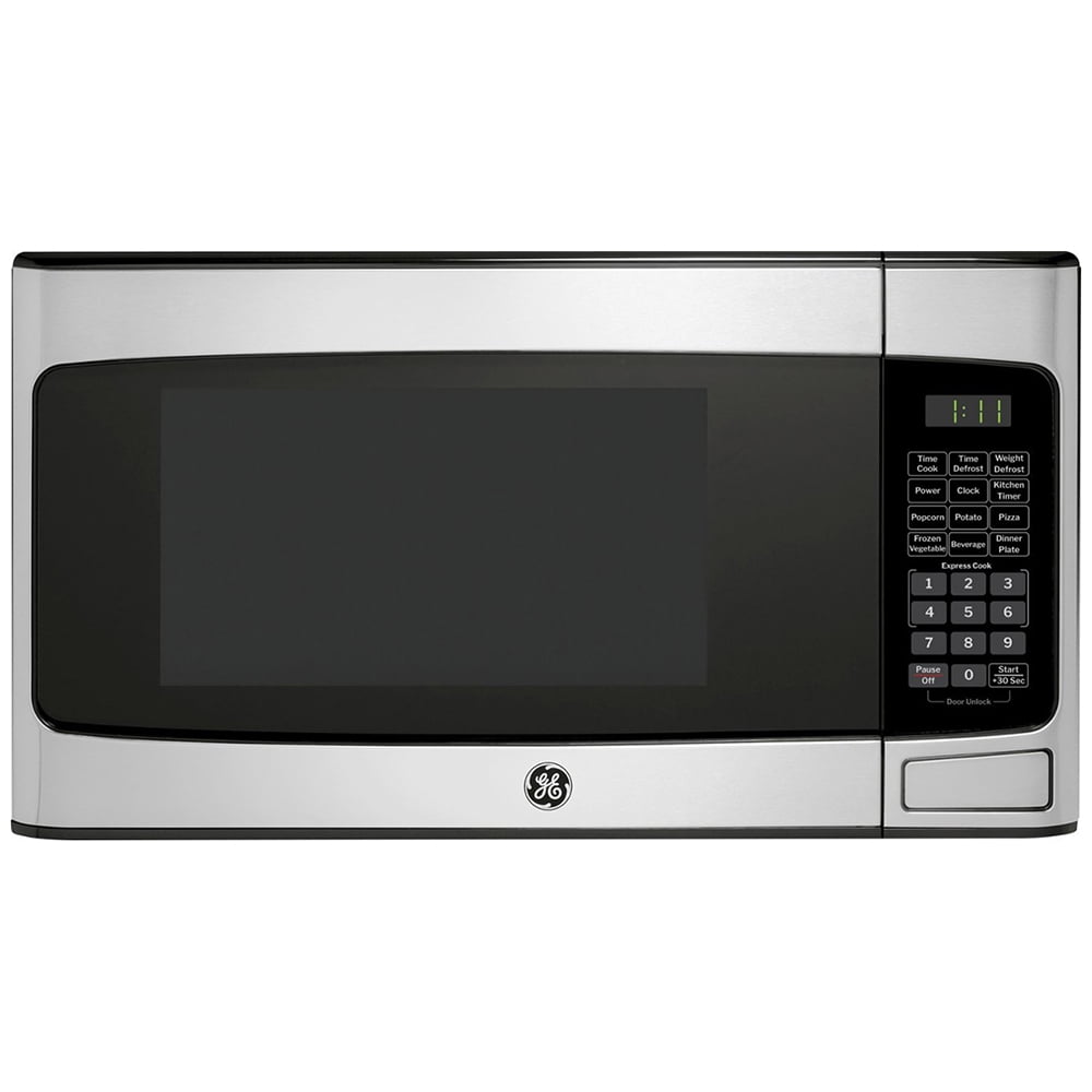 GE GCST11N1WSS 1.1 cu. ft. Countertop Microwave Oven 950 Watts Stainless Steel Bundle with 2 YR CPS Enhanced Protection Pack