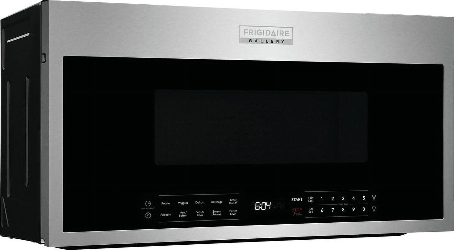 Frigidaire 1.9 Cu Ft 29.90 in Over The Range Microwave Ovens in Black Stainless Steel