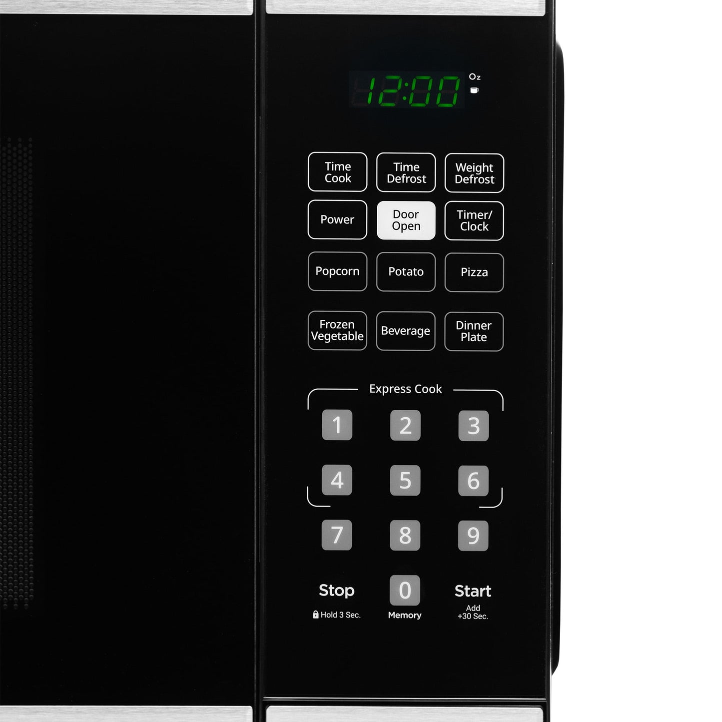 Danby 1.1 cu. ft. Countertop Microwave in Black and Stainless Steel (DBMW1126BBS)