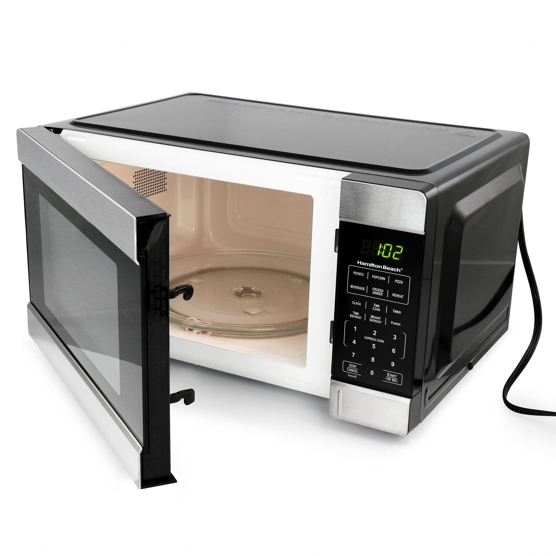 Hamilton Beach 1.1 Cu. Ft. 1000 Watt Countertop Microwave Oven in Black