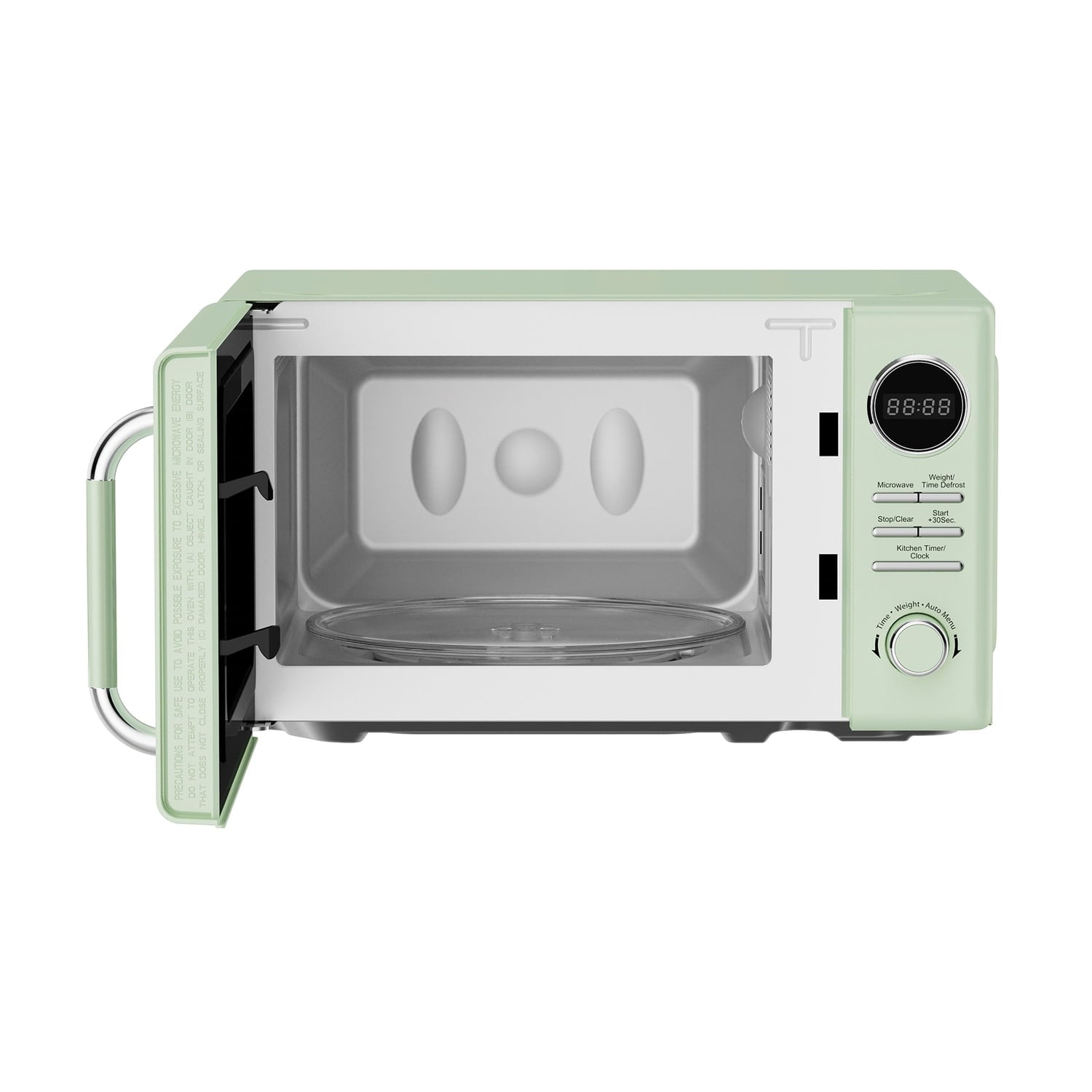 Magic Chef MC77CMM 0.7-Cu. Ft. 700-Watt Retro Countertop Microwave (Green)