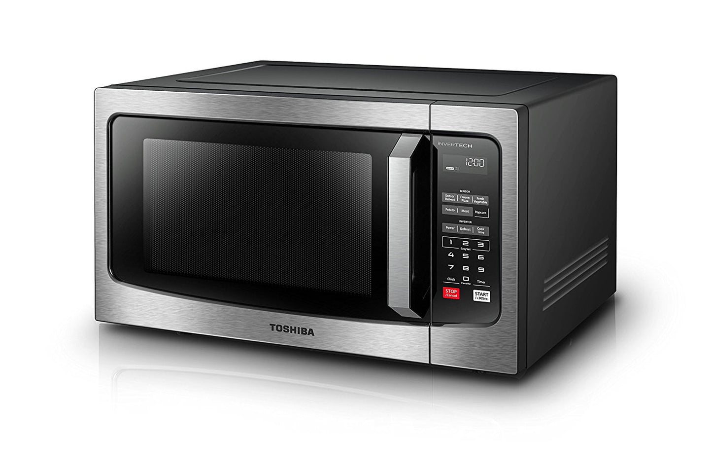 Toshiba MLEM16PST 1.6 Cu. Ft. Microwave with Inverter Technology, Stainless Steel