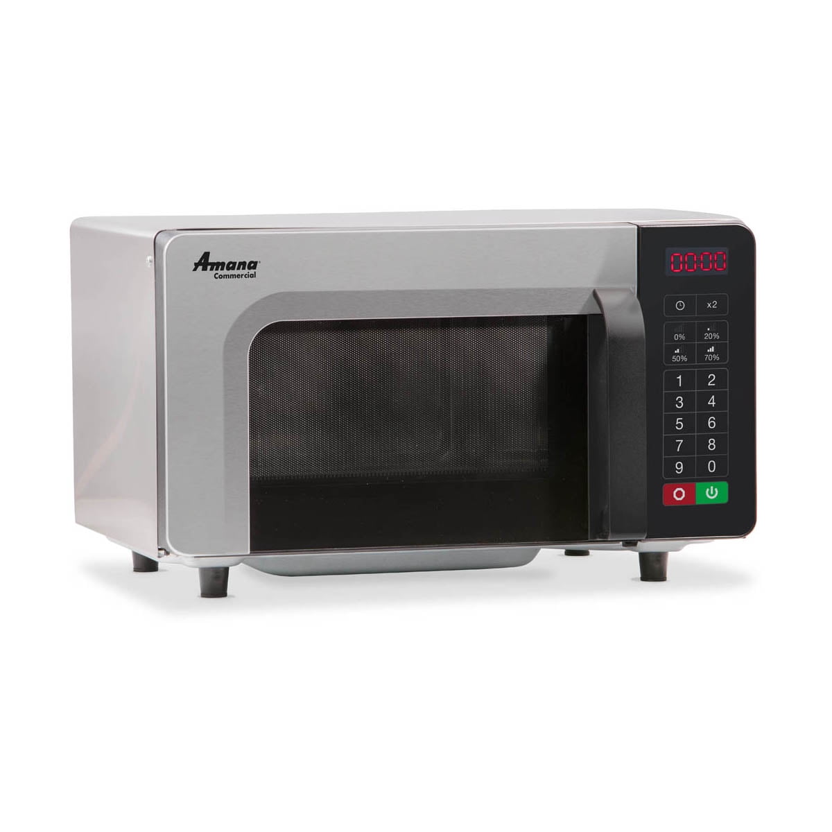 Amana 0.8 cu ft Countertop Microwave Ovens in Stainless Steel