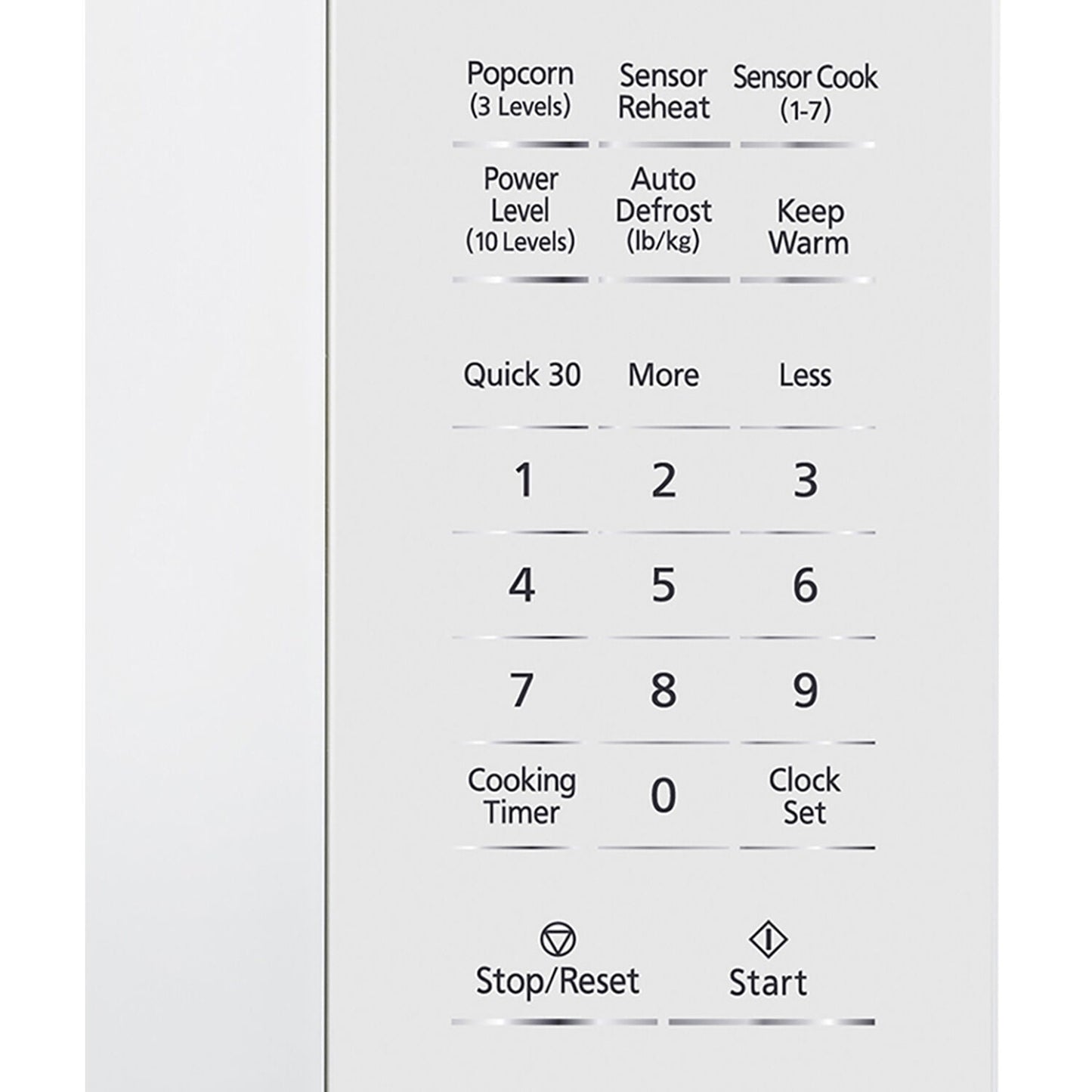 Panasonic  New 1.3 Cu. ft. 1100W Genius Sensor Countertop Microwave Oven in White