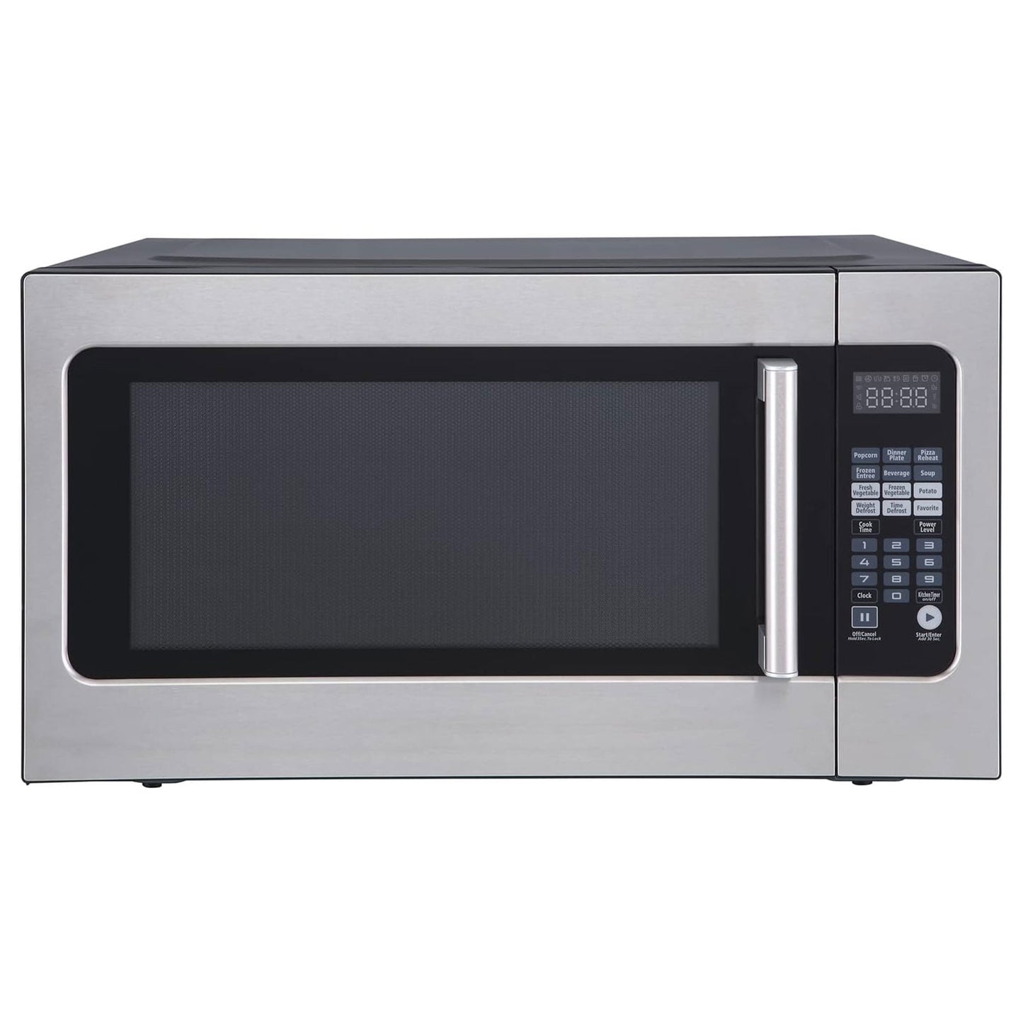 Magic Chef 2.2 cu ft Countertop Microwave Ovens in Silver Stainless Steel