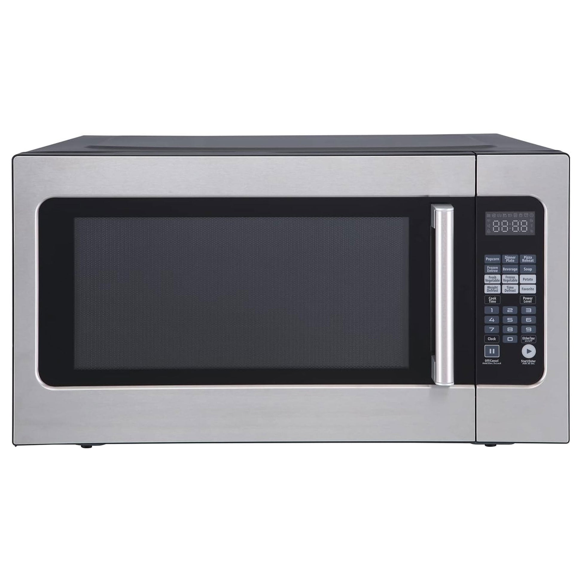 Magic Chef 2.2 cu ft Countertop Microwave Ovens in Silver Stainless Steel