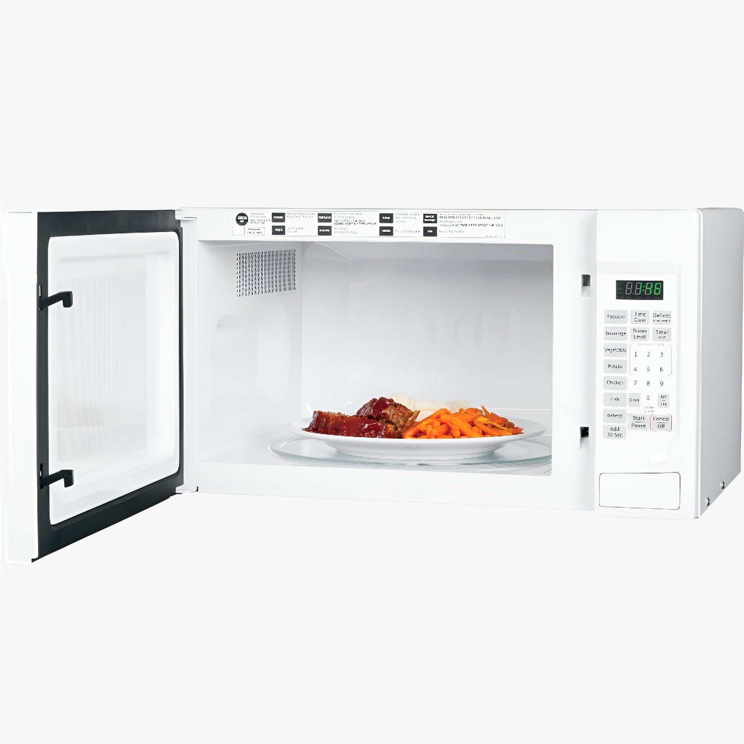 GE® 1.4 Cubic Foot Capacity Countertop Microwave Oven, White, JES1460DSWW