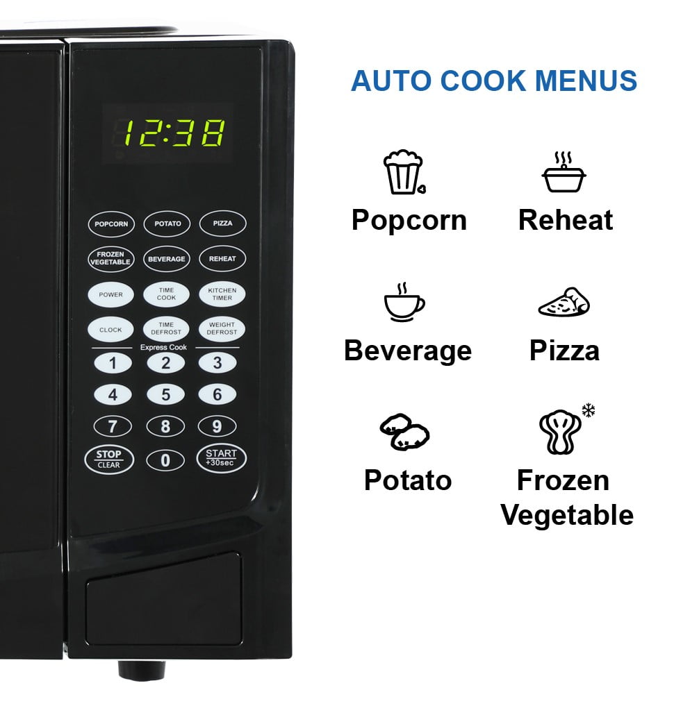 Emerson 0.9 Cu Ft 900 Watt, Touch Control Microwave Oven, Black - MW9255B