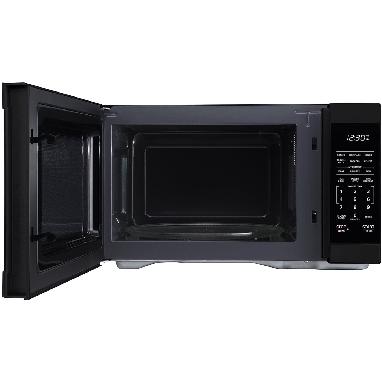Sharp 1.1-Cu. Ft. Countertop Microwave Oven in Black