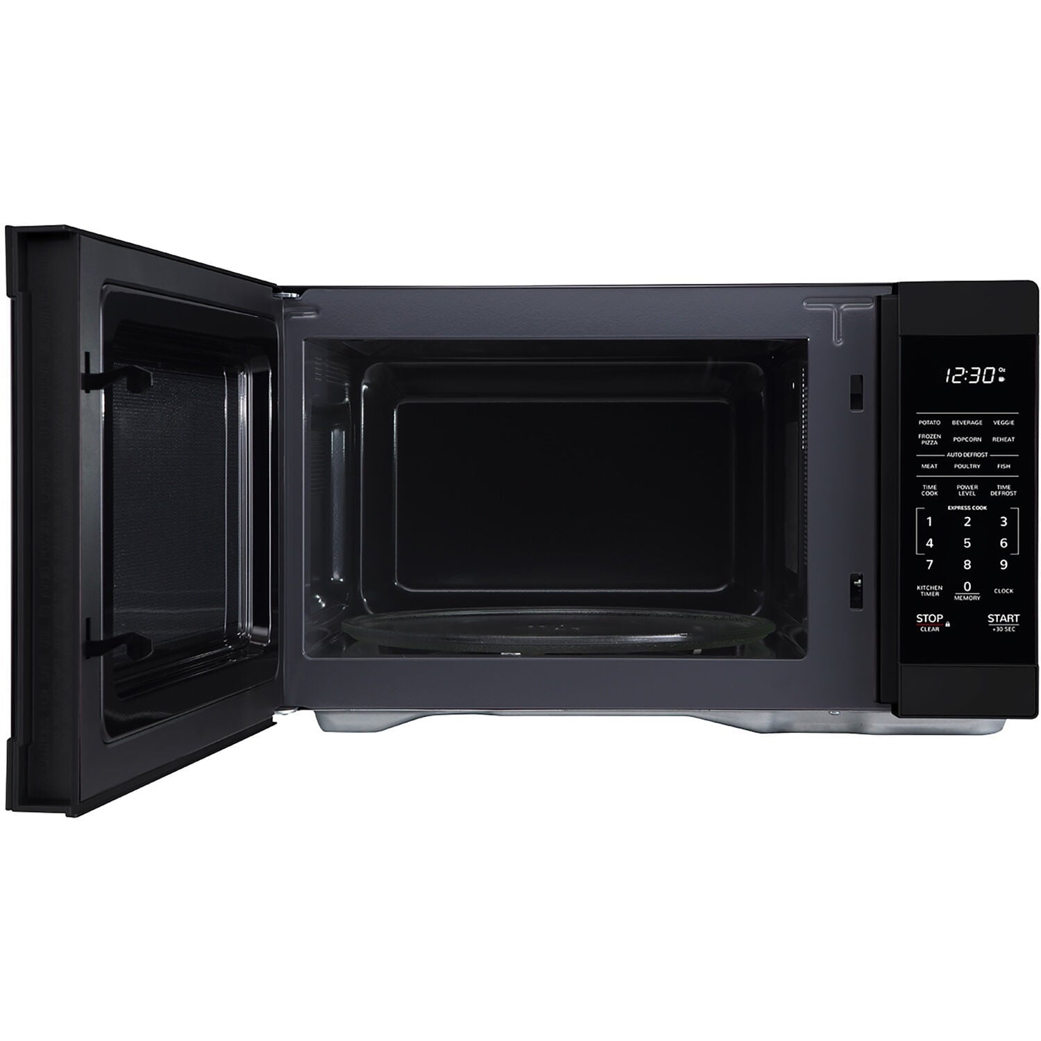 Sharp 1.1-Cu. Ft. Countertop Microwave Oven in Black