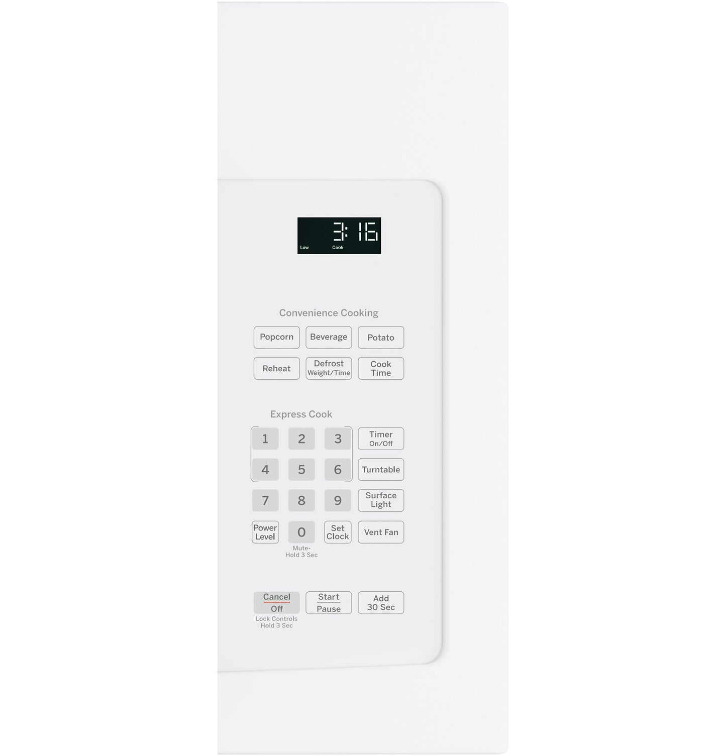Ge 1.5 Cu.Ft. Over-The-Range Microwave Oven, White, 950 W