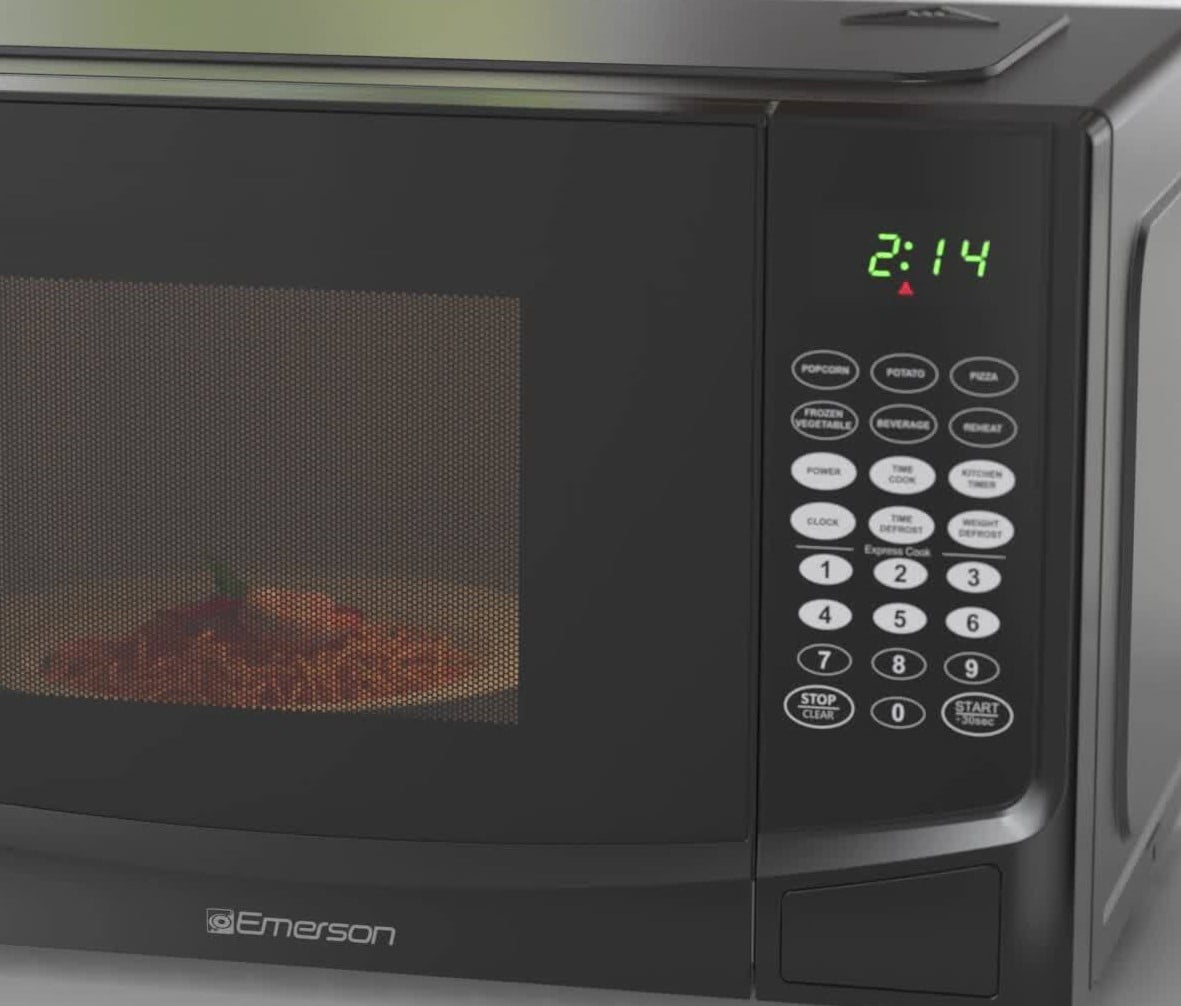 Emerson 0.9 Cu Ft 900 Watt, Touch Control Microwave Oven, Black - MW9255B