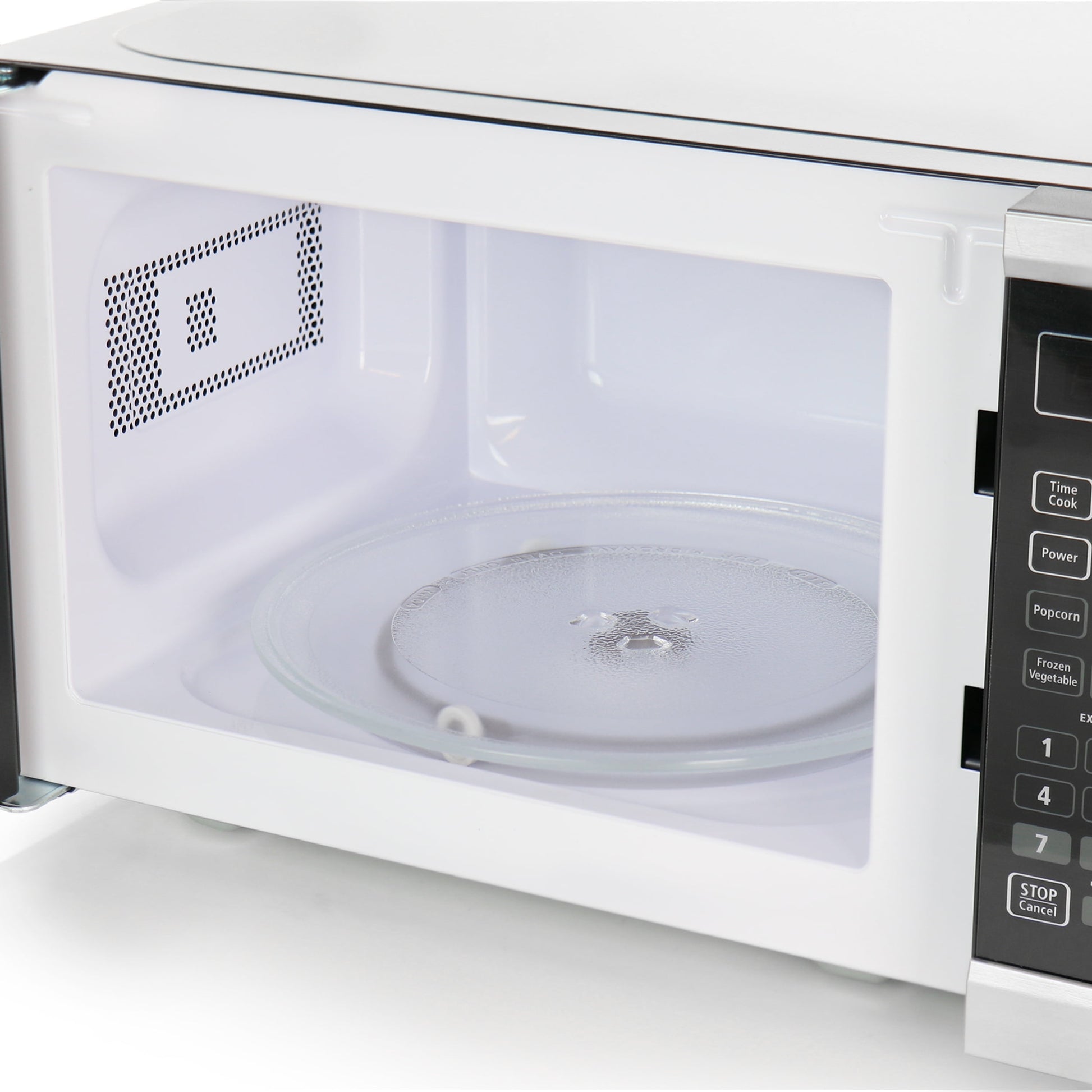 Black + Decker 700W Digital Microwave Oven With Turntable in Stainless Steel