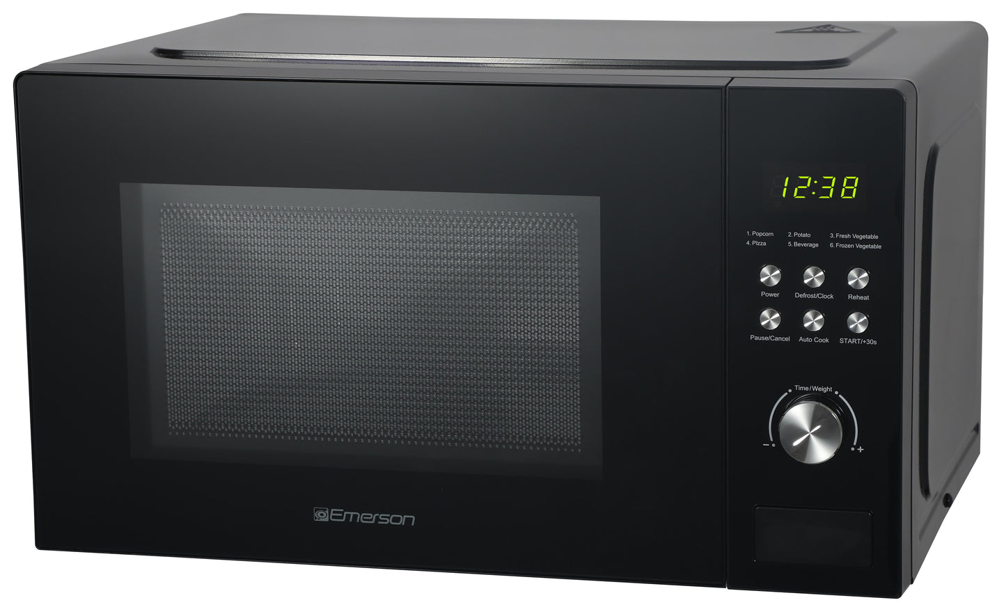 Emerson 1.1 Cu. Ft., 1000W Black Countertop Microwave Oven, MW1101B