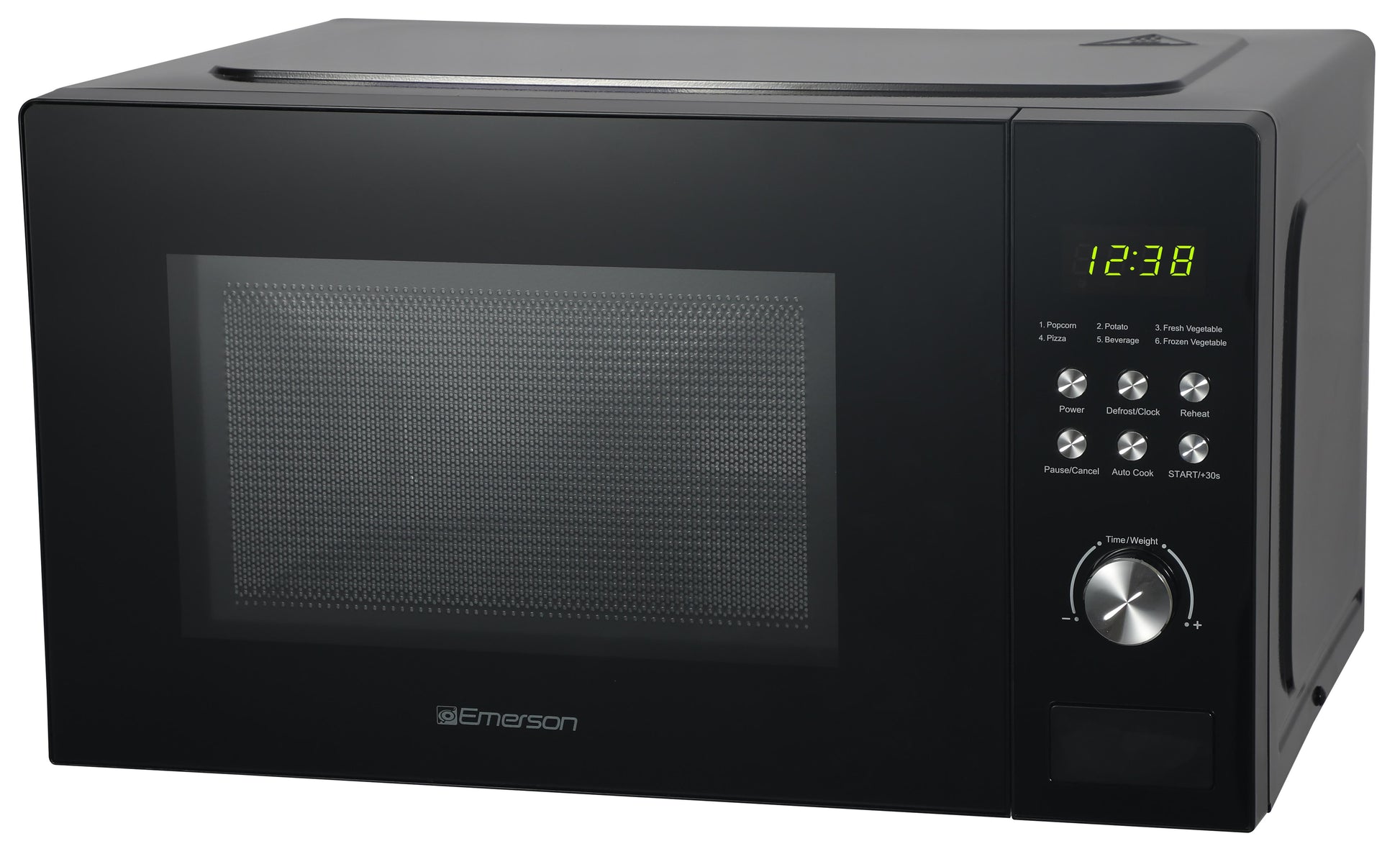 Emerson 1.1 Cu. Ft., 1000W Black Countertop Microwave Oven, MW1101B