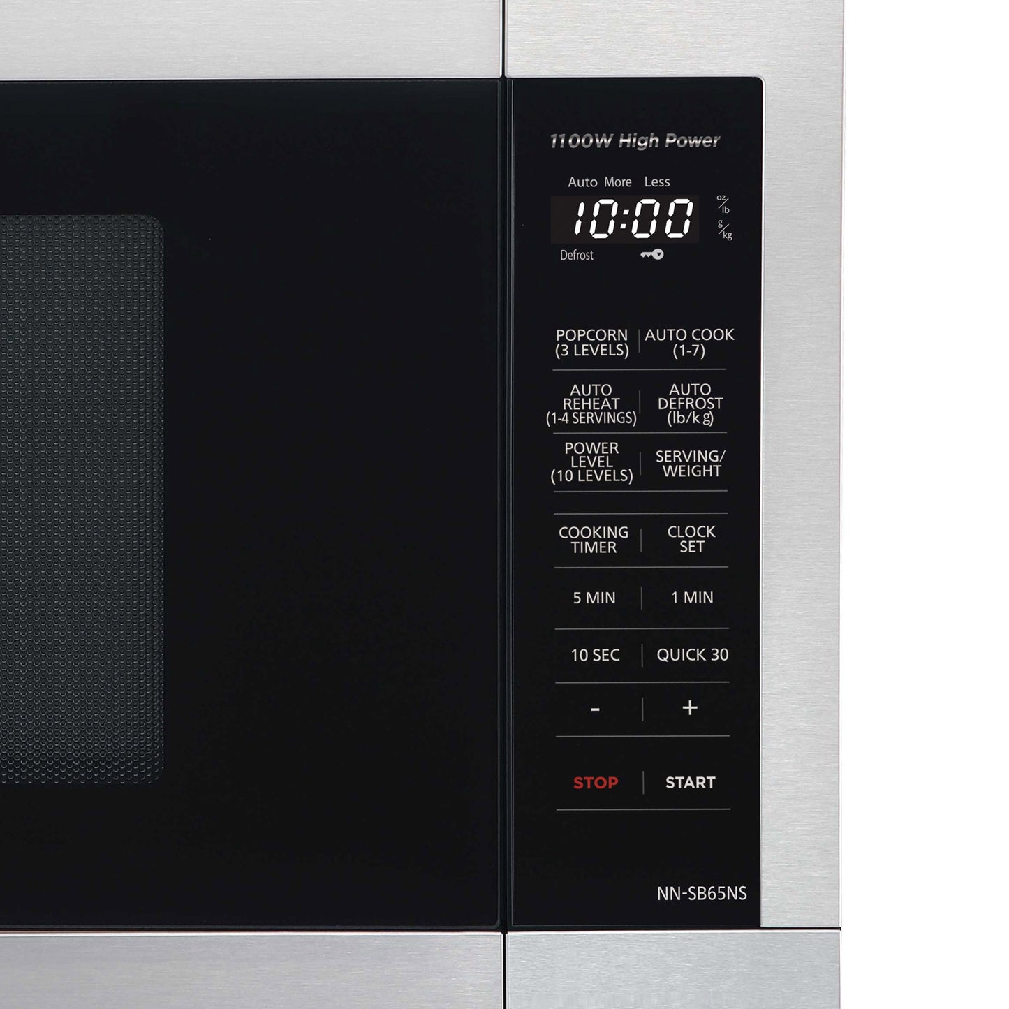 Panasonic 1.3 Cu. ft. Countertop Microwave Oven,1100W, Stainless Steel – NN-SB65NS