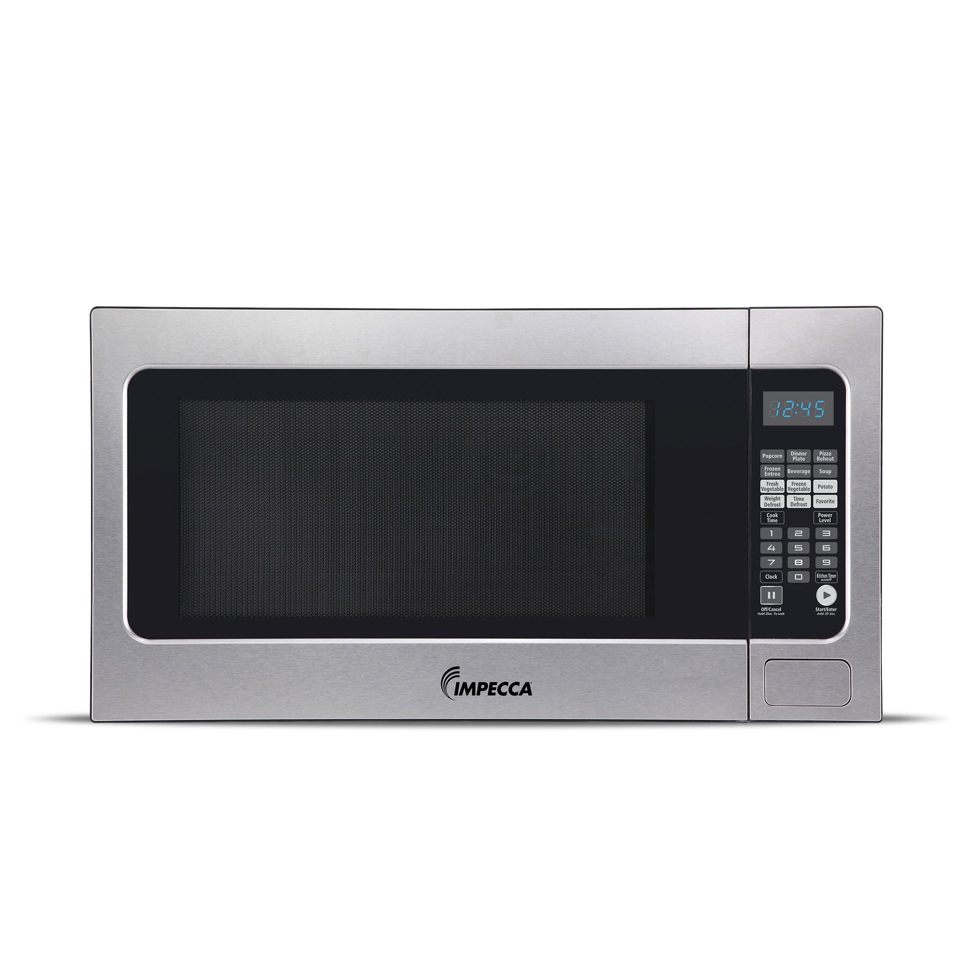 Impecca 2.2 Cubic Foot Microwave, Stainless Steel, 1200 Watts