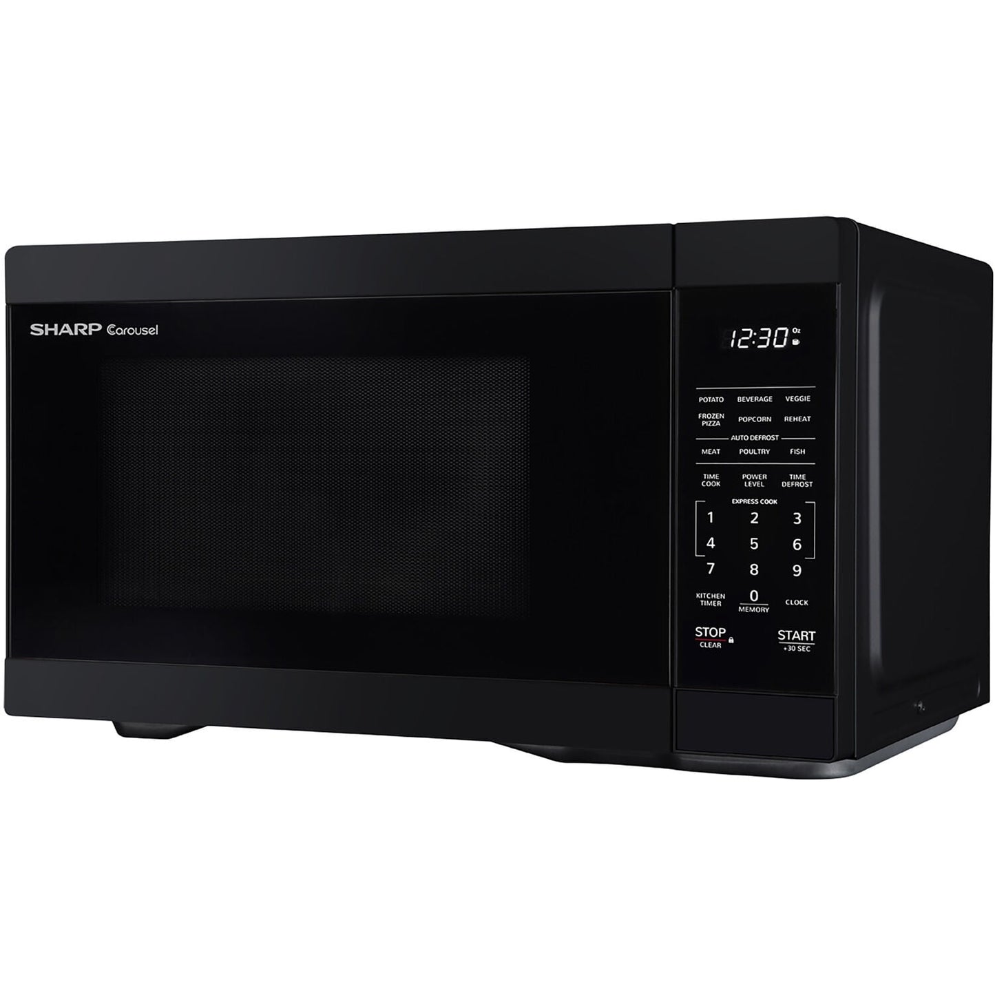Sharp 1.1-Cu. Ft. Countertop Microwave Oven in Black
