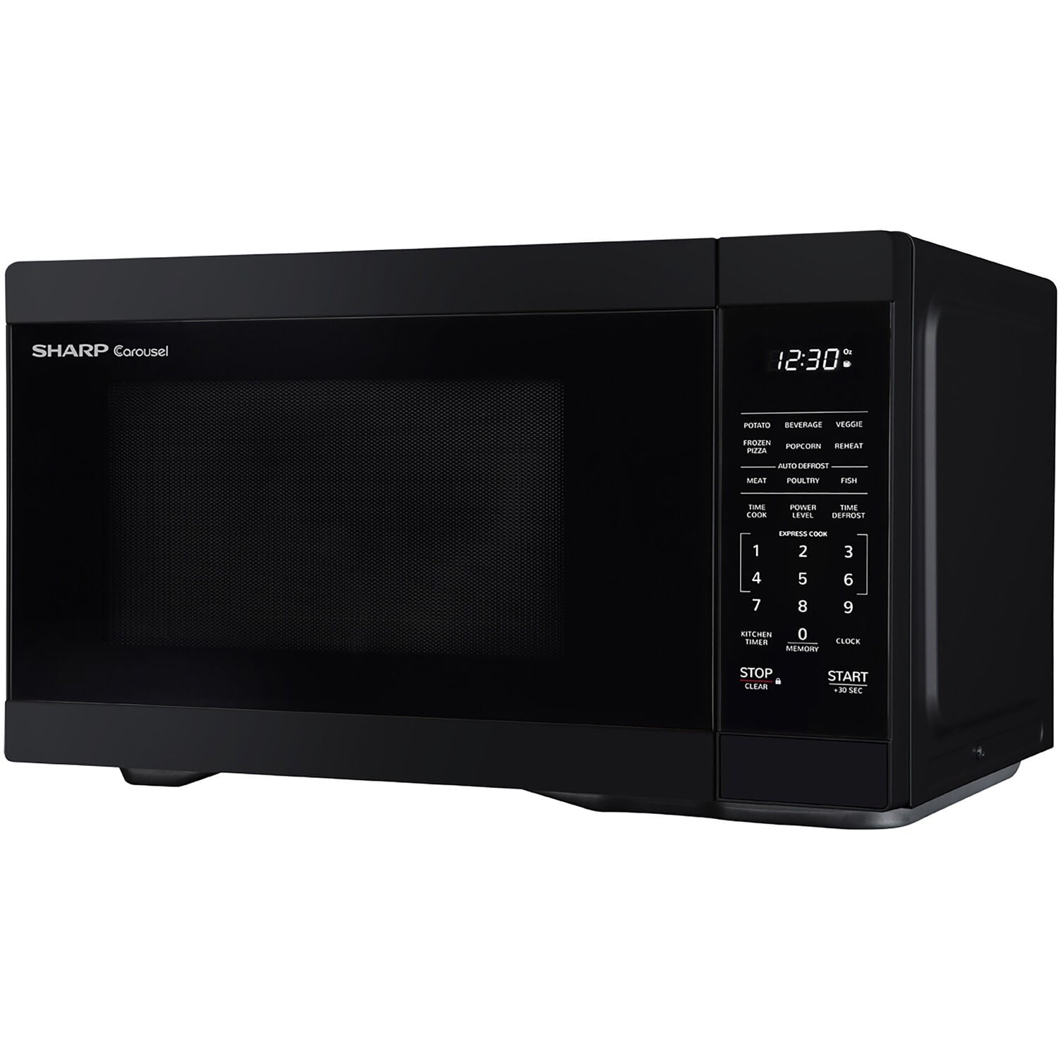 Sharp 1.1-Cu. Ft. Countertop Microwave Oven in Black