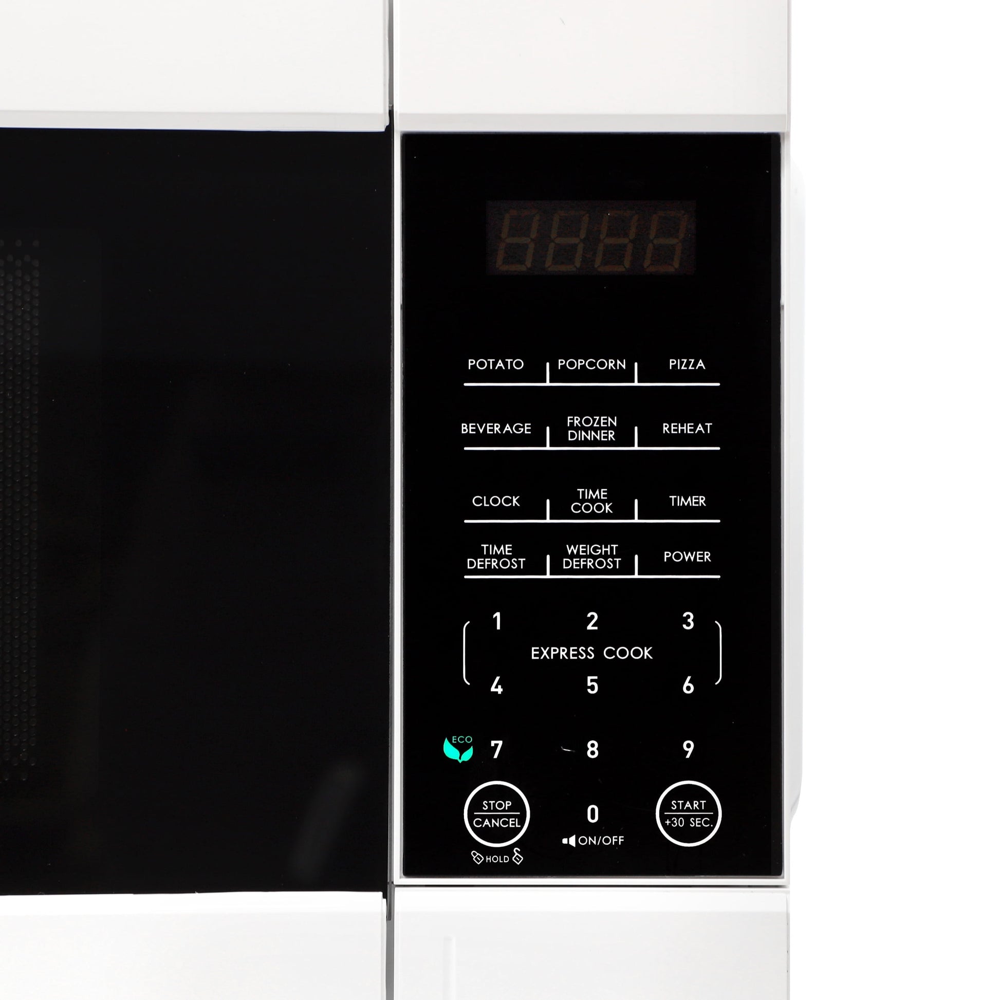 Galanz 1.1 cu ft 1000W Countertop Microwave Oven in White with One Touch Express Cooking