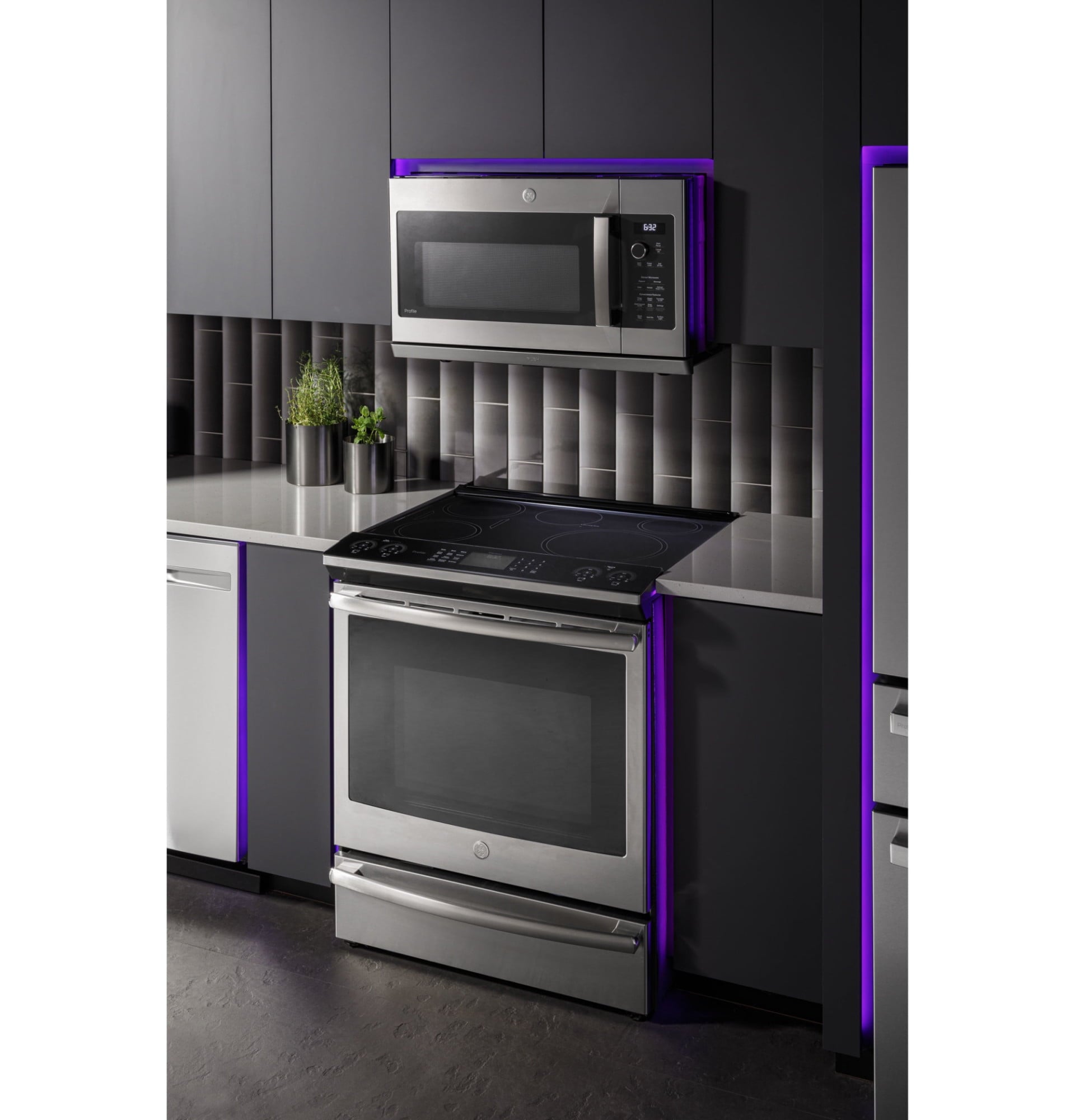 GE Profile 2.2 Cu. Ft. Over-the-Range Sensor Microwave Oven, Stainless Steel