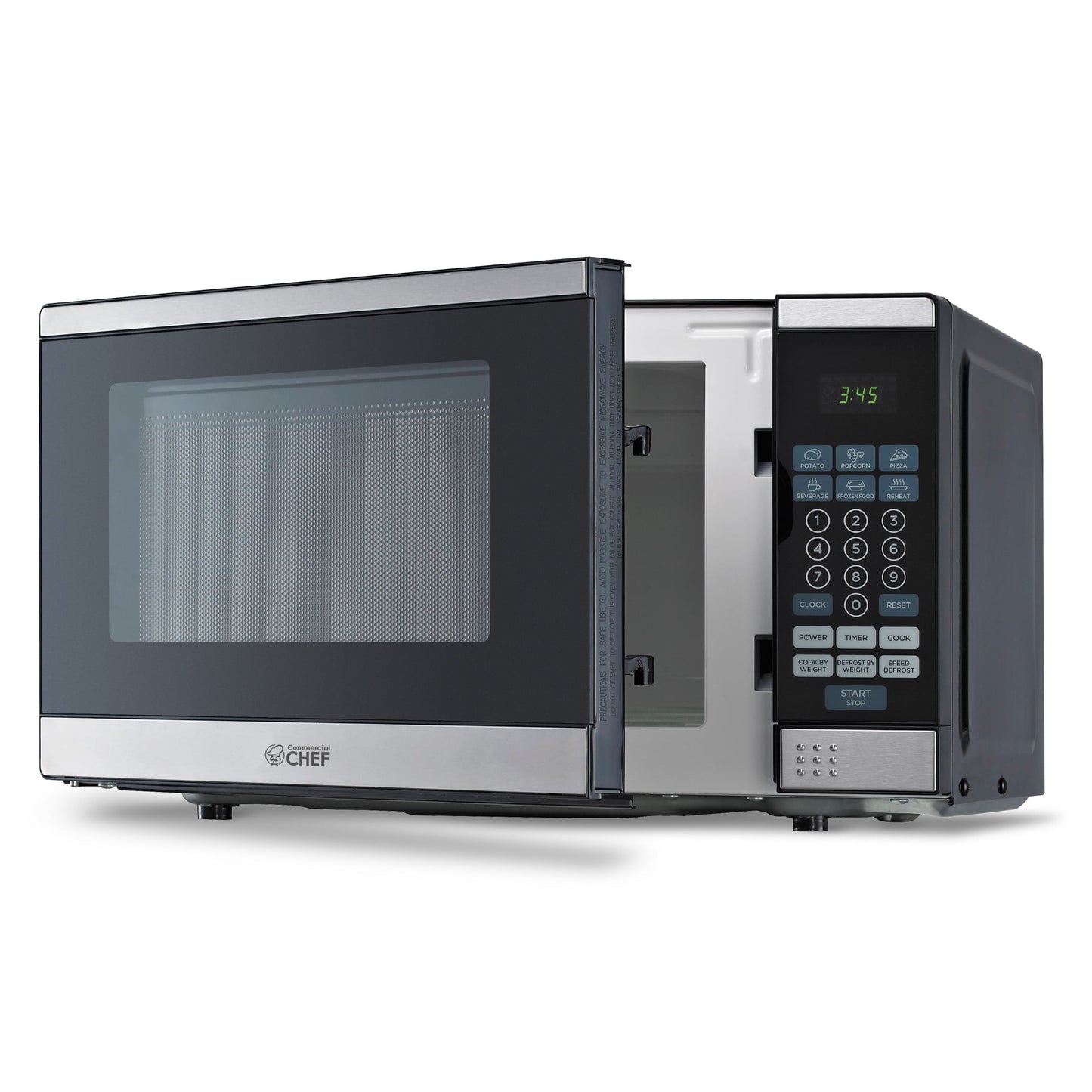 Commercial Chef CHM770SS Countertop Microwave Oven, 0.7 Cubic feet, Stainless Steel, Condition: New