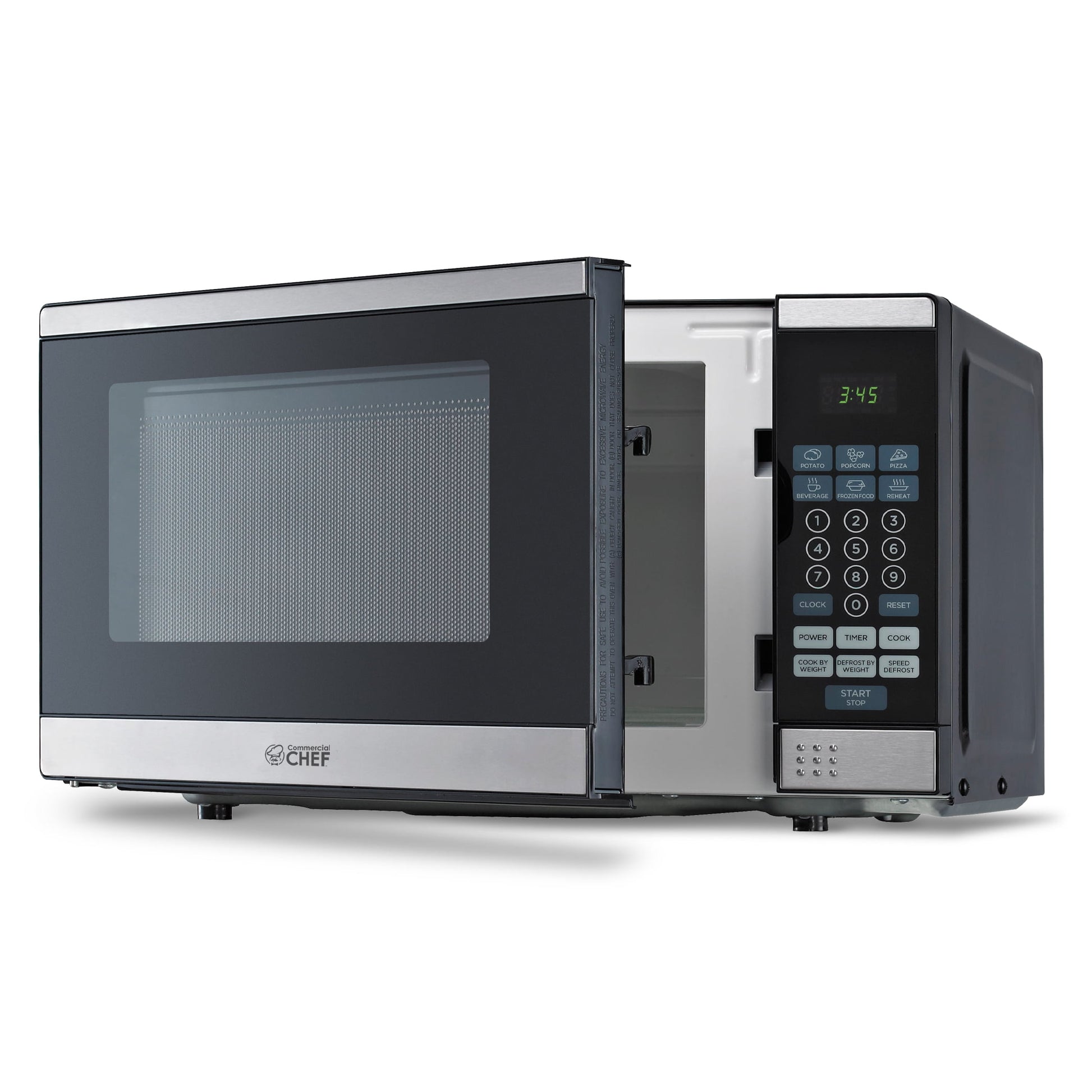 Commercial Chef CHM770SS Countertop Microwave Oven, 0.7 Cubic feet, Stainless Steel, Condition: New