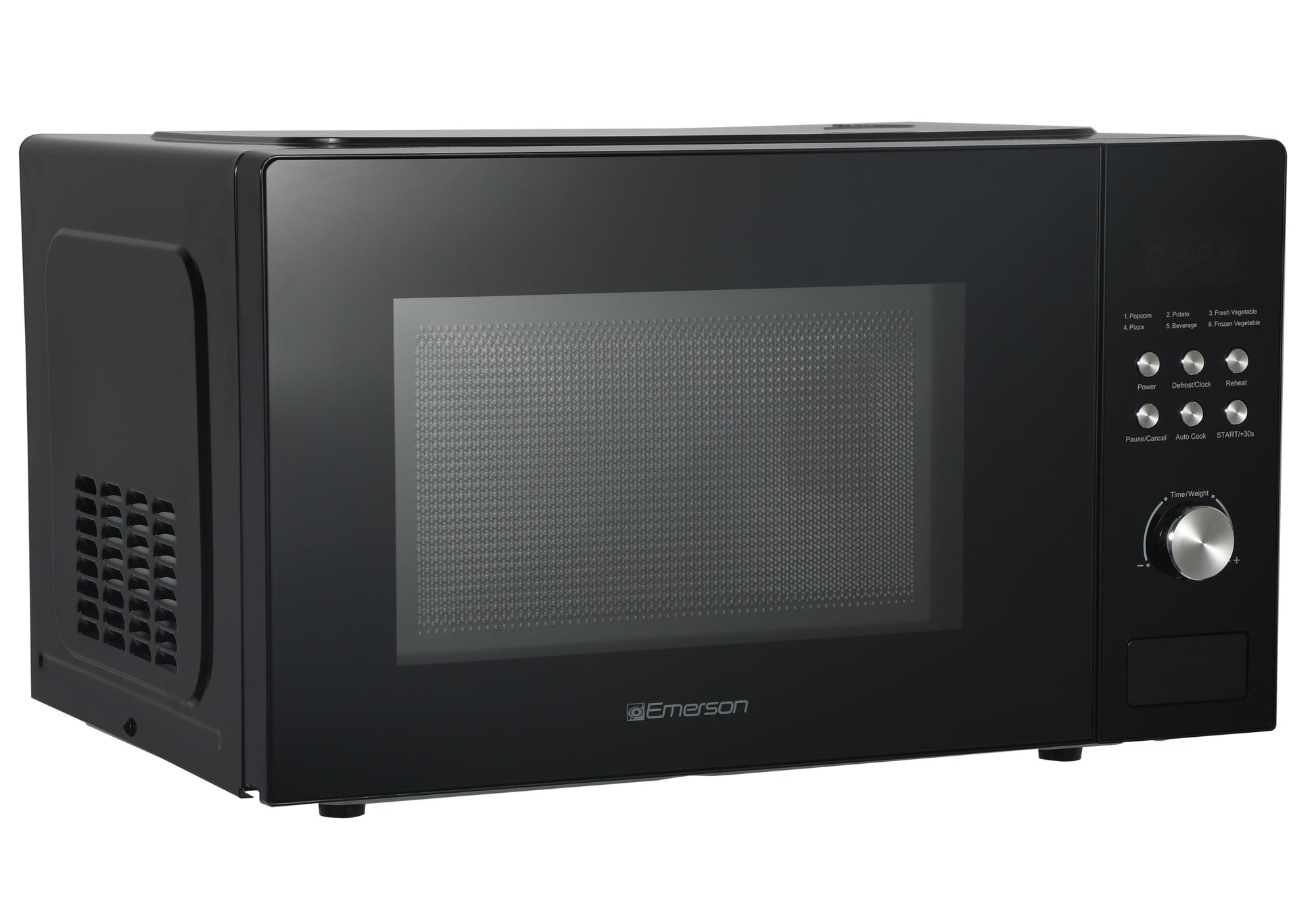 Emerson 1.1 Cu. Ft., 1000W Black Countertop Microwave Oven, MW1101B