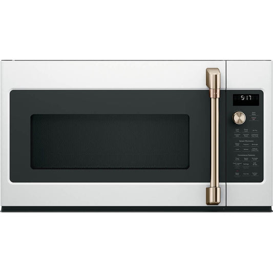 Cafe&#769; CVM517P4RW2 1.7 Cu. Ft. White Over-the-Range Microwave Oven