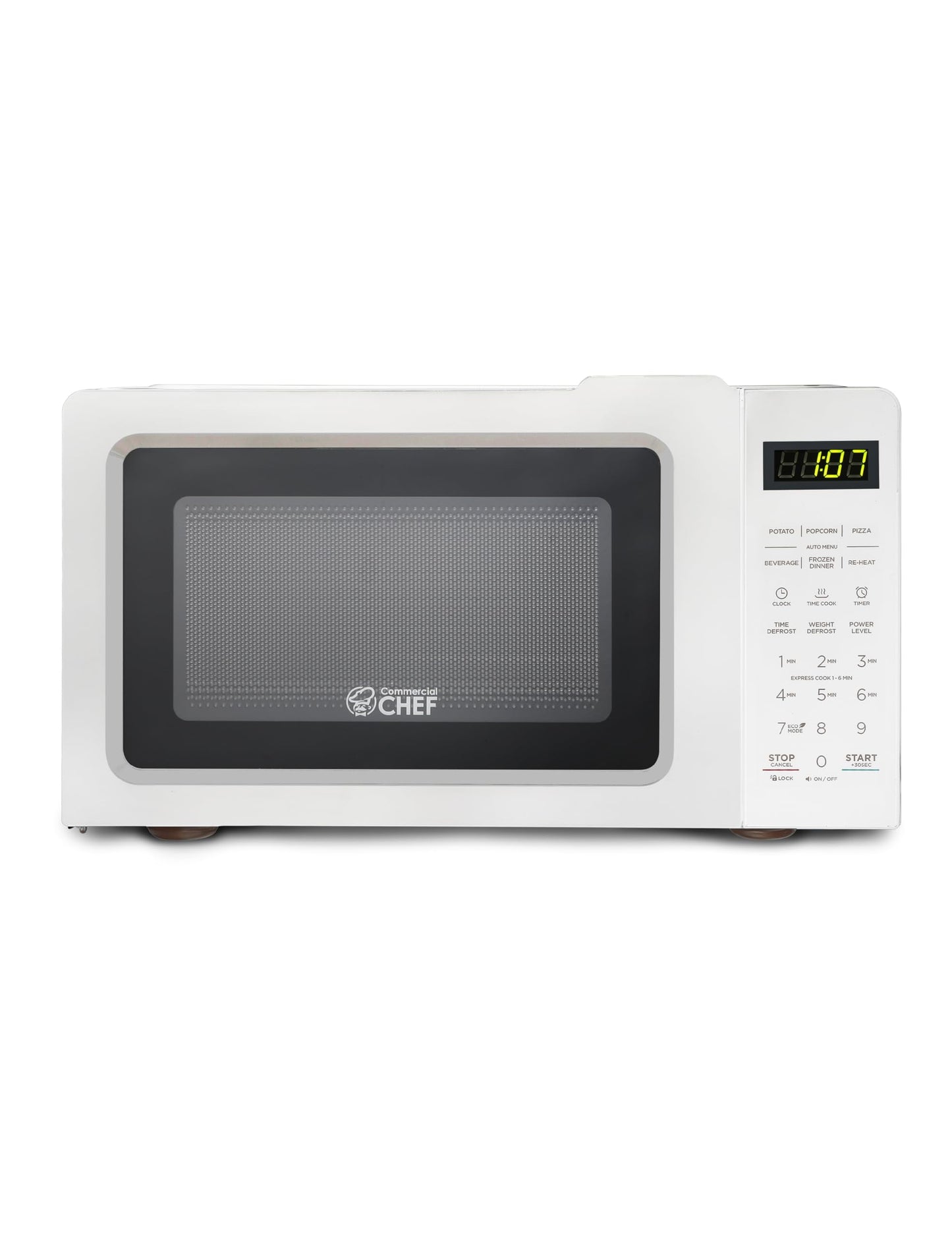 Commercial Chef CHM770SS Countertop Microwave Oven, 0.7 Cubic feet, Stainless Steel, Condition: New