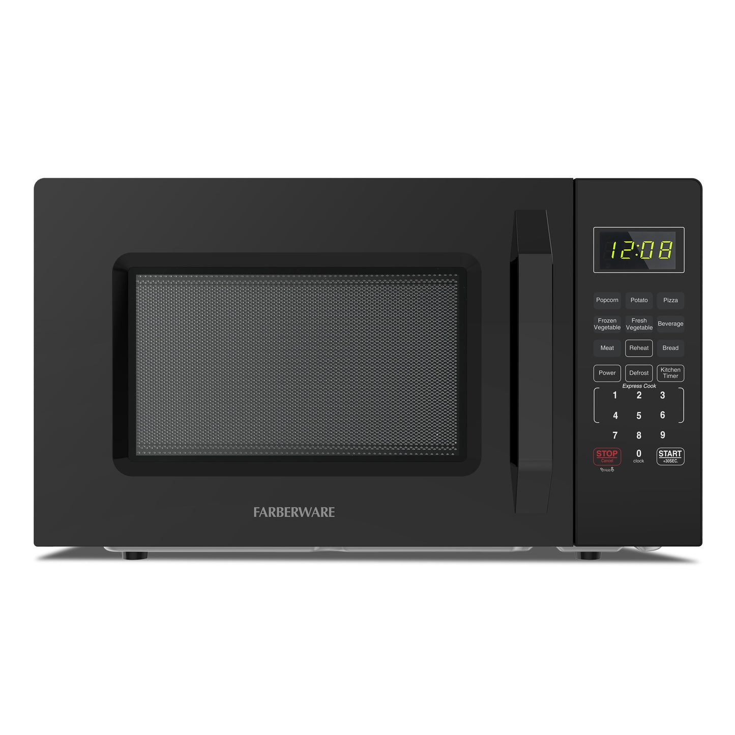 Farberware 700-Watt Compact Countertop Microwave Oven – 0.7 Cu. Ft., Red