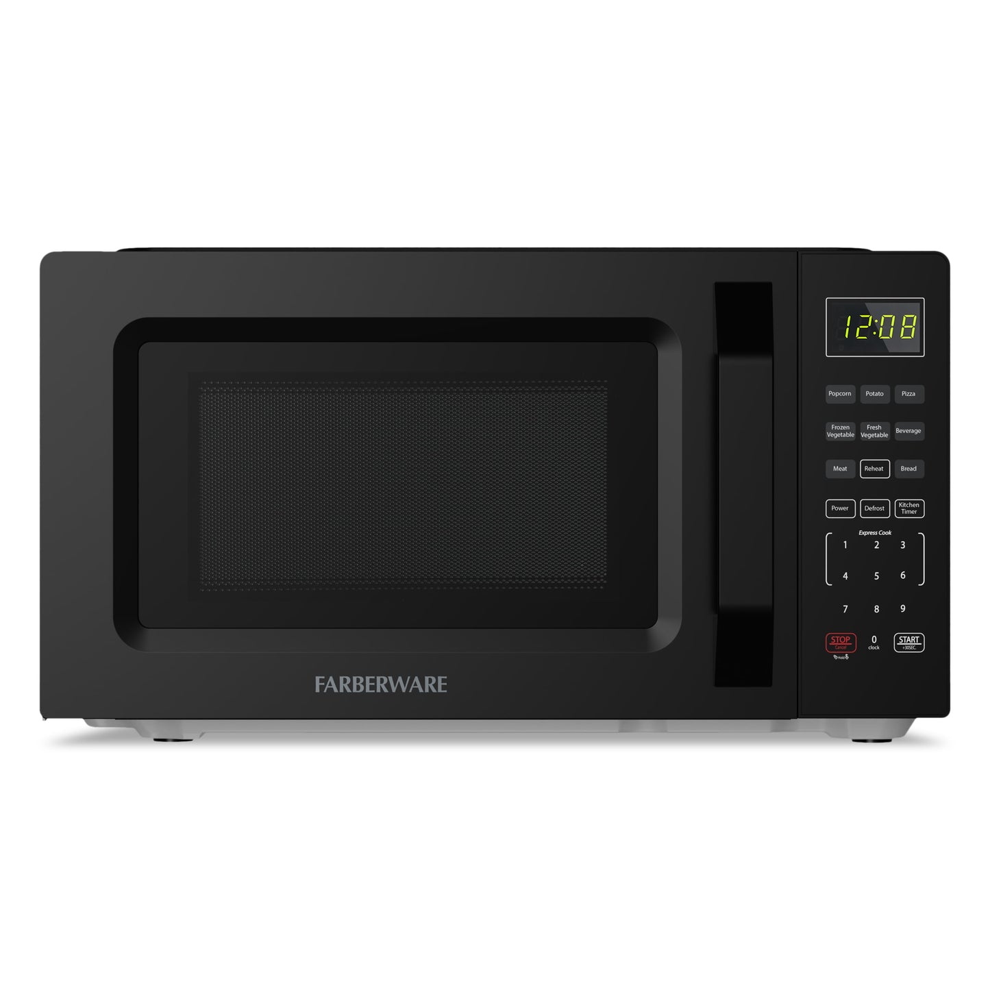 Farberware 700-Watt Compact Countertop Microwave Oven – 0.7 Cu. Ft., Red