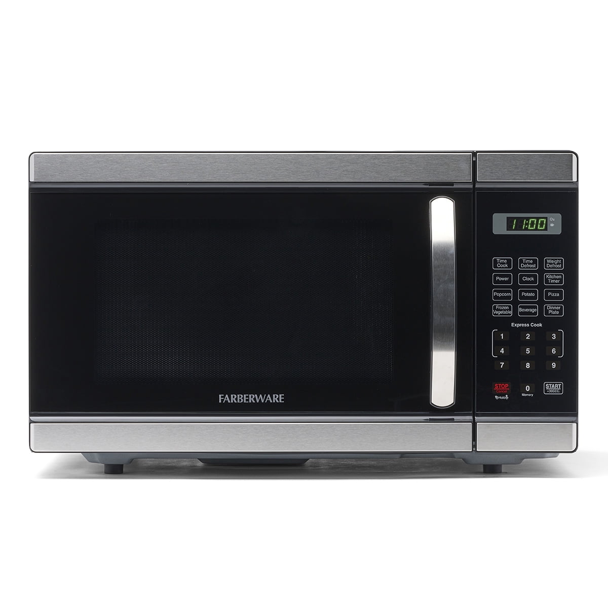 Farberware Countertop Microwave Oven with LED Lighting & Child Lock, 0.7 Cu Ft Black