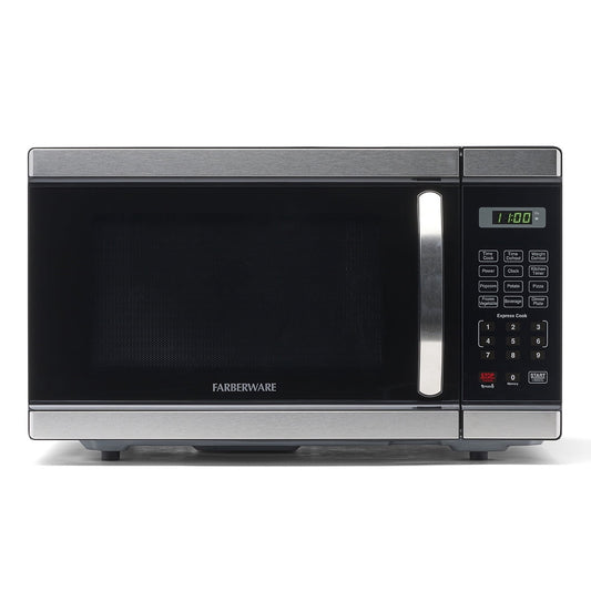 Farberware Countertop Microwave Oven with LED Lighting & Child Lock, 0.7 Cu Ft Black