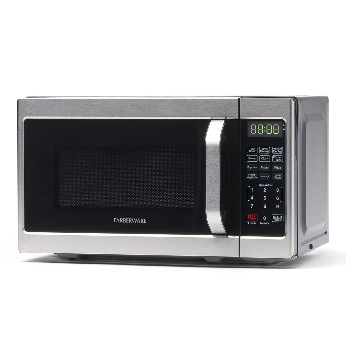 Farberware 700-Watt Compact Countertop Microwave Oven – 0.7 Cu. Ft., Red