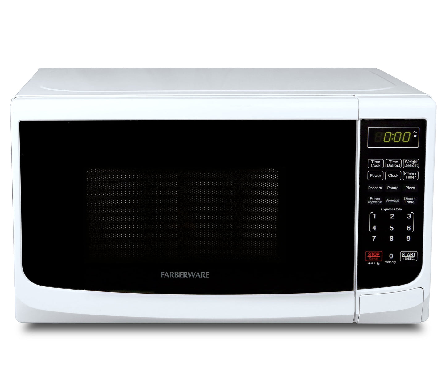 Farberware Countertop Microwave Oven with LED Lighting & Child Lock, 0.7 Cu Ft Black