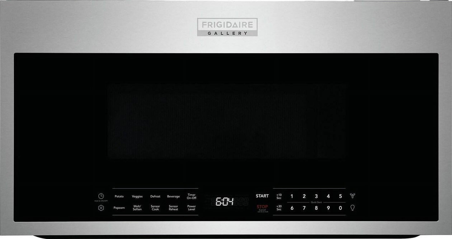 Frigidaire 1.9 Cu Ft 29.90 in Over The Range Microwave Ovens in Black Stainless Steel