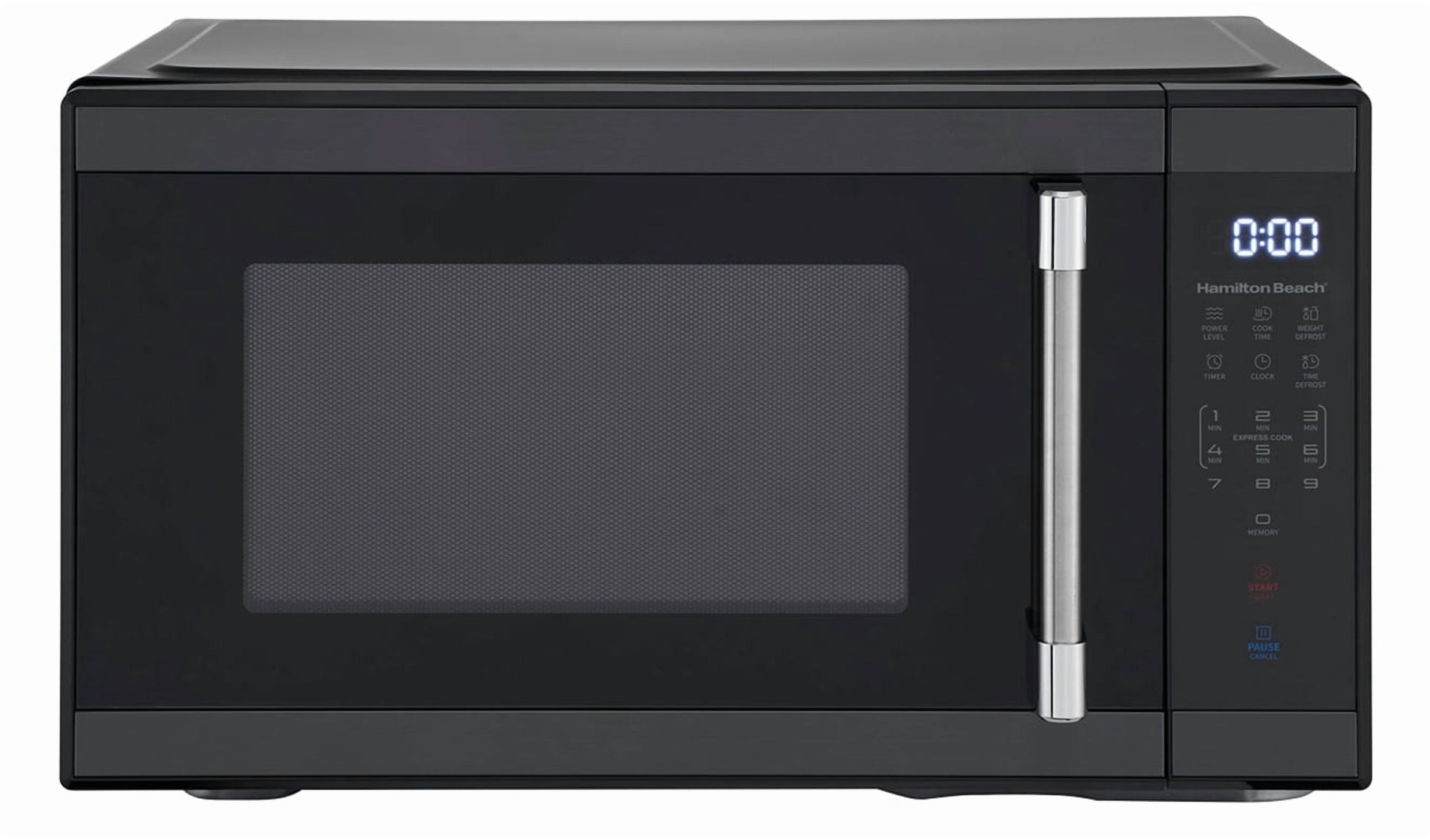 Hamilton Beach 1.1 cu ft Countertop Microwave Ovens in Black Stainless Steel
